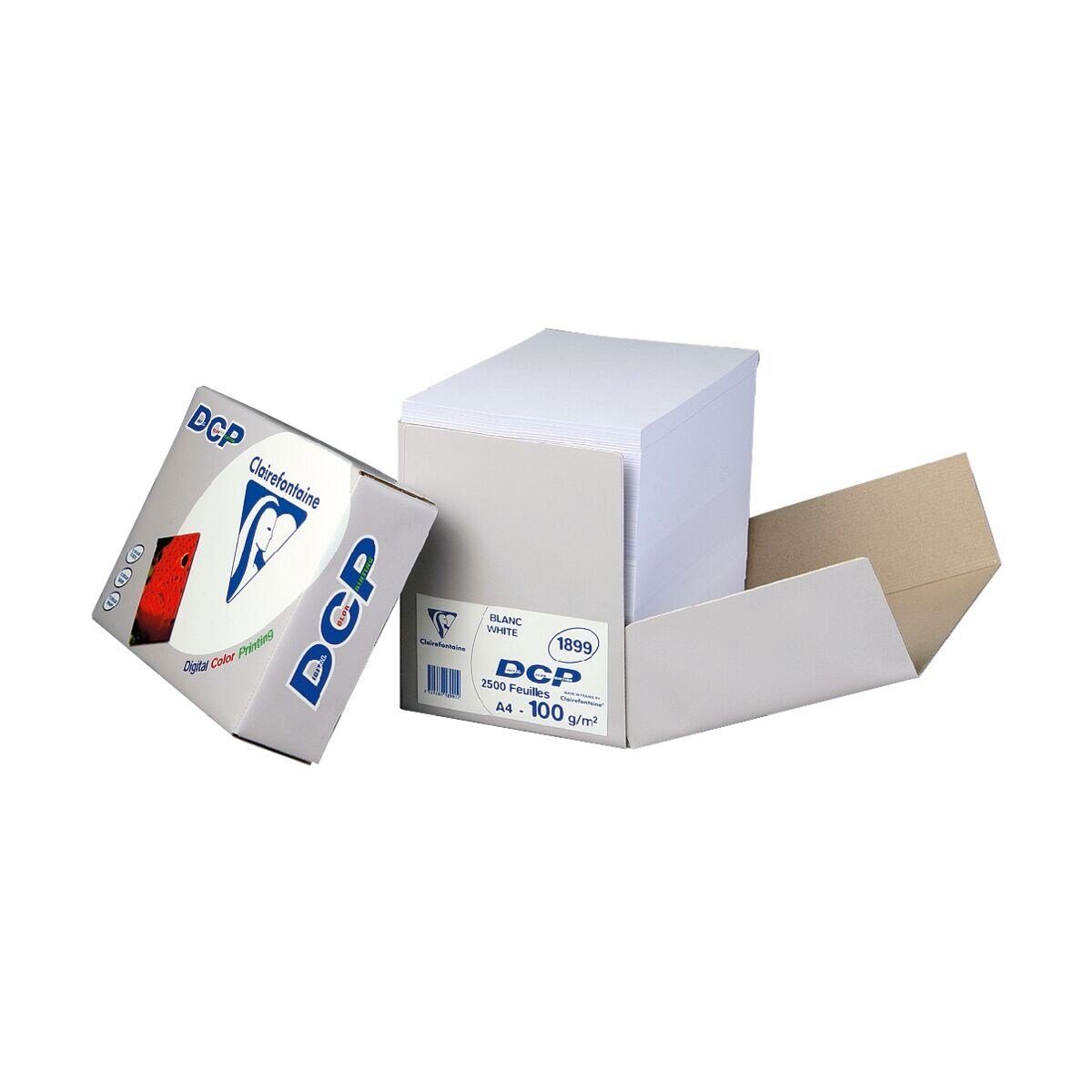 CLAIREFONTAINE Farblaser-Druckerpapier DCP, Format g/m², Blatt DIN 100 CIE, 172 2.500 A4
