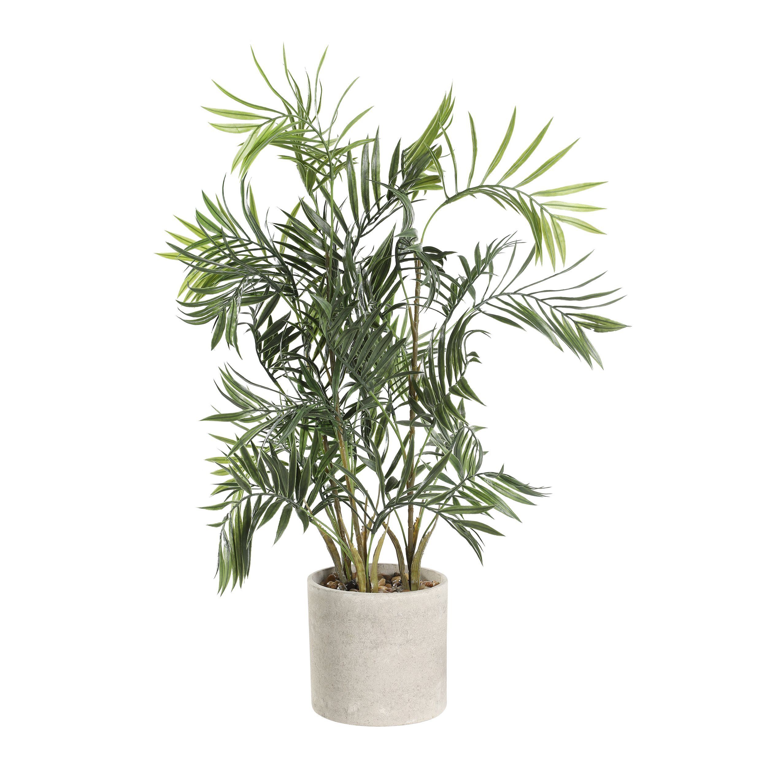 Kunstpflanze Tobetsu, cm 75 Zimmerpflanze Höhe Living, 75 EGLO cm, Kunstpalme, künstliche Topf, Wohnzimmer