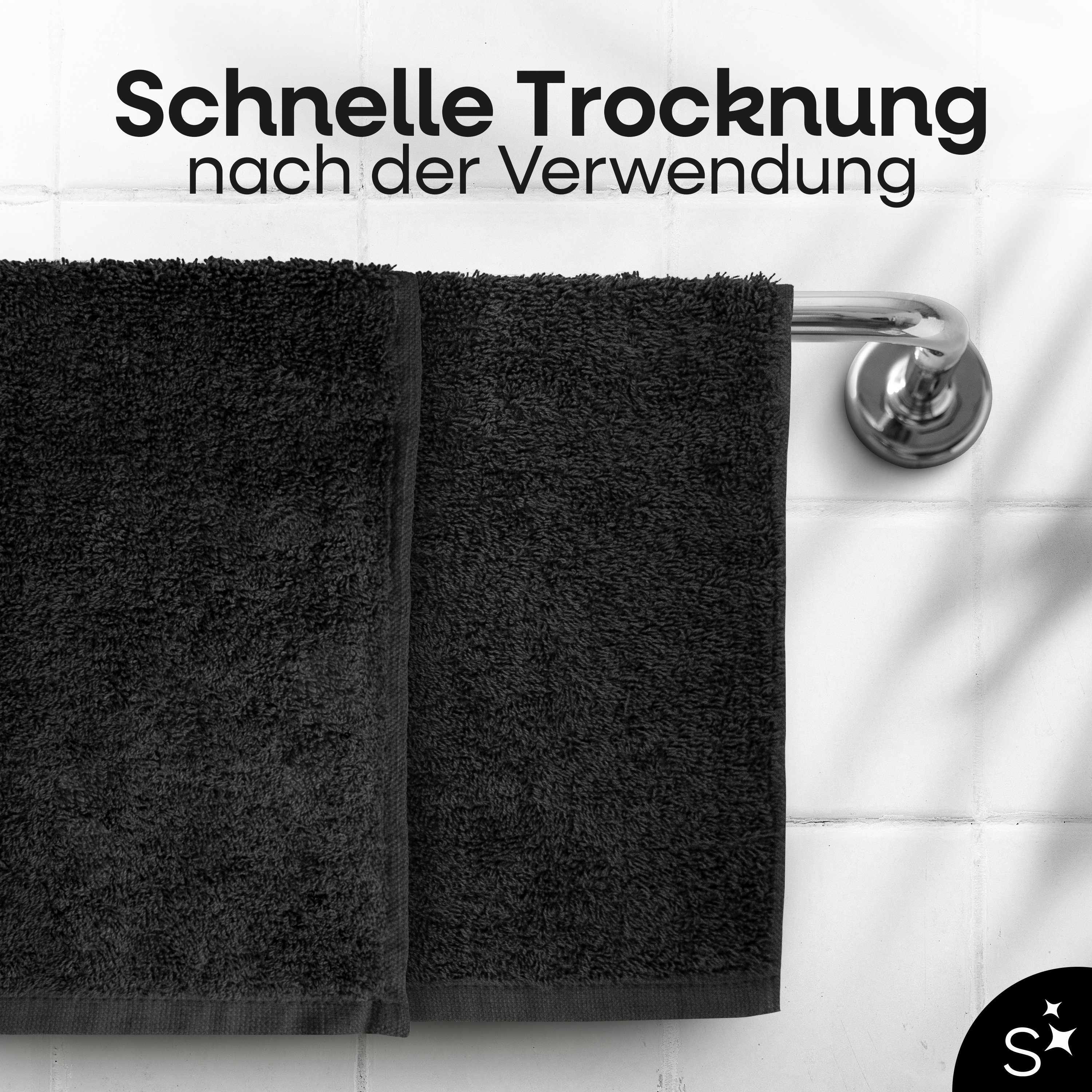 Slummer Seiftuch 10er Set Seiftücher Gästehandtücher 30x30 cm Gesichtshandtücher, Frottier - 100% Baumwolle (Set, 20-St), Gesichtstuch, Waschlappen – Bild 5 von 5