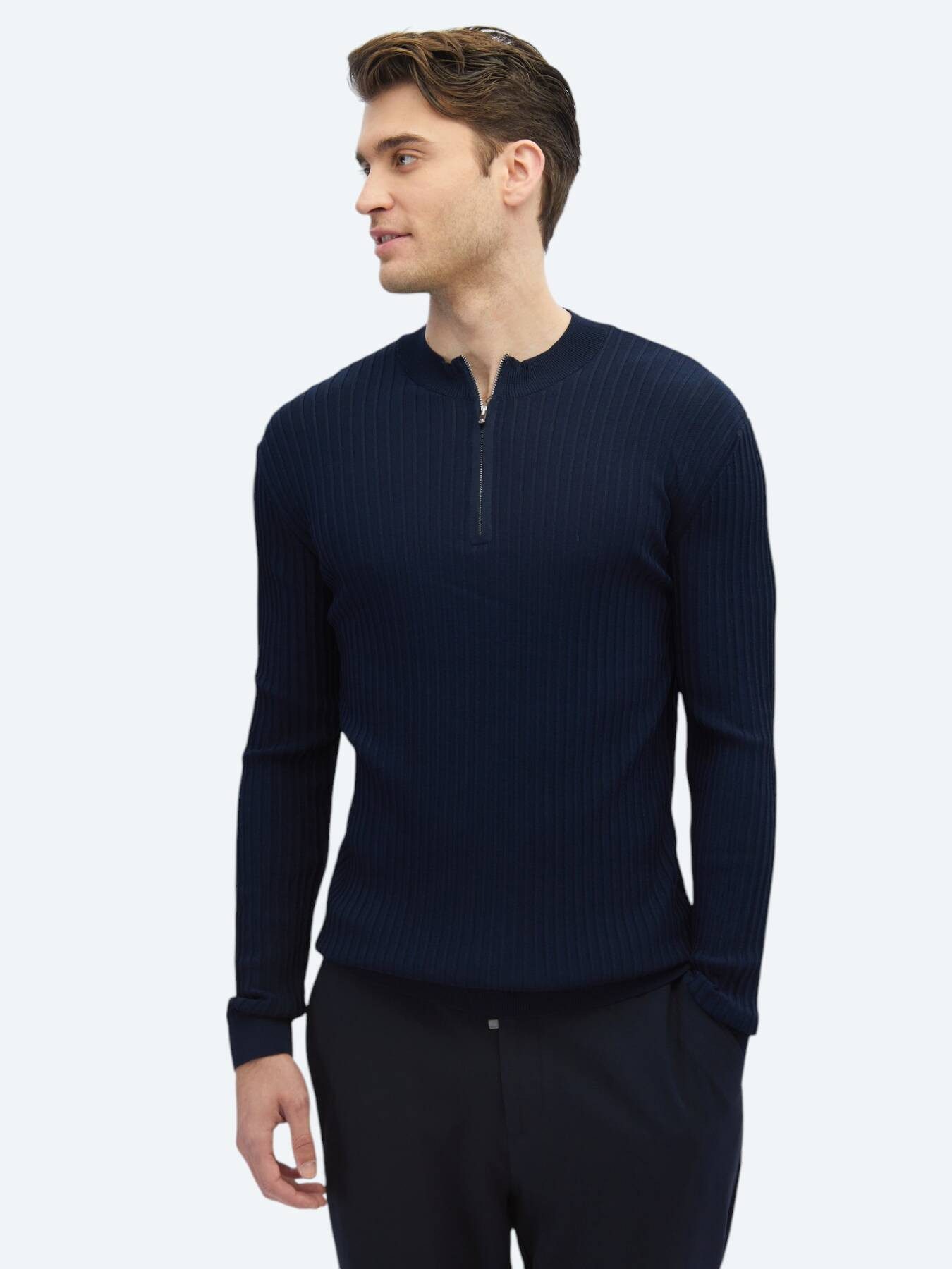 KİP Steppweste Gemusterter Strickpullover