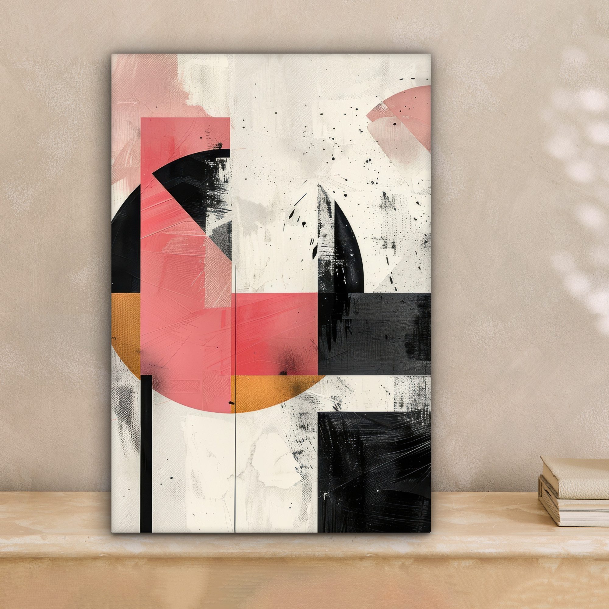 OneMillionCanvasses® Leinwandbild Rosa - Abstrakt - Ästhetisch - Modern - F günstig online kaufen