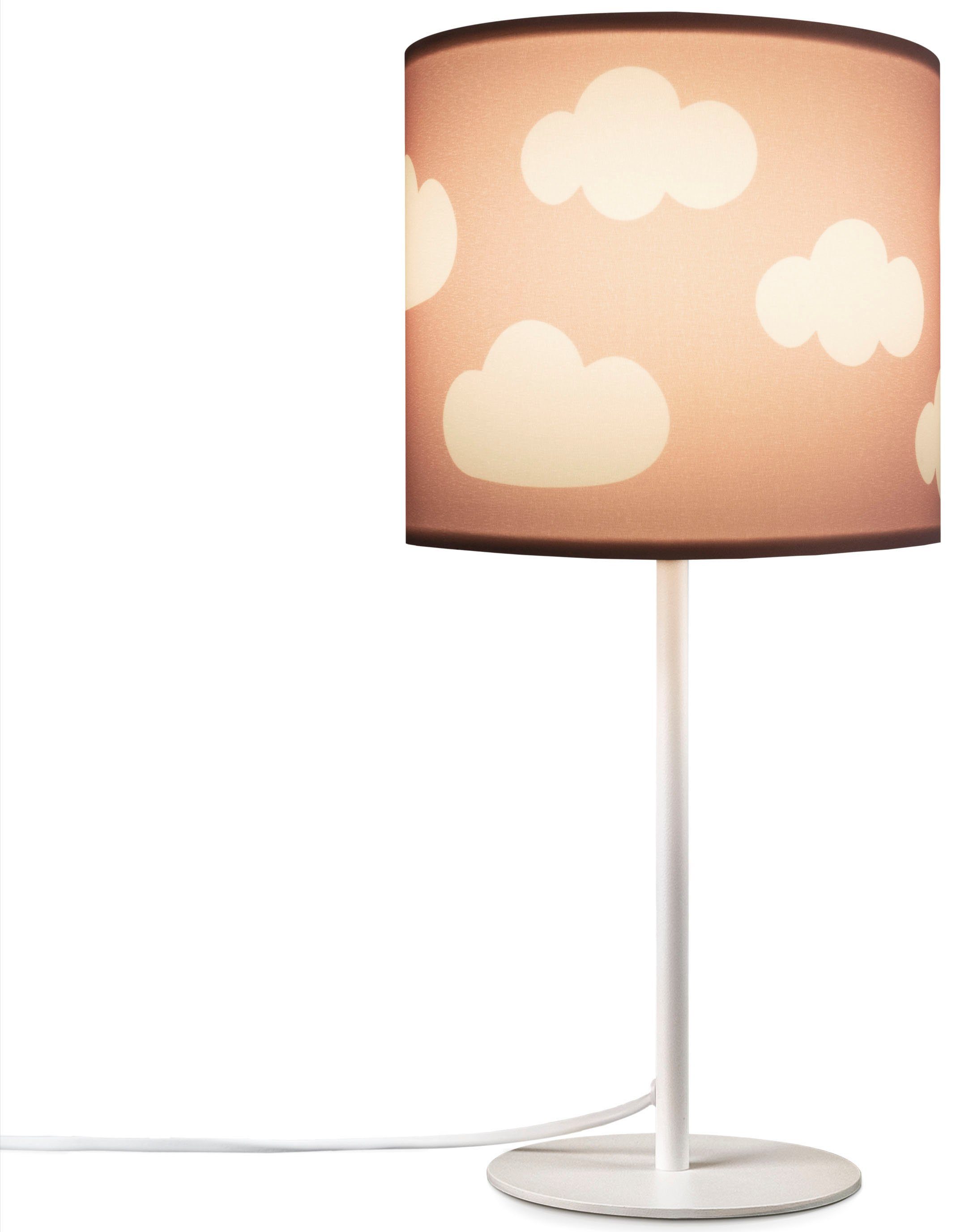 Paco Home Tischleuchte Luca Cosmo, ohne Leuchtmittel, Kinderlampe Nacht Kinderzimmer Wolken Himmel | Tischlampen