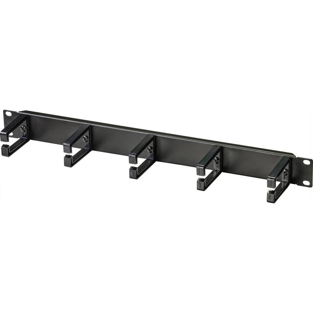 Netzwerkschrank 19″ 1HE Server-Rack Kabelmanagement, 5 Ringe