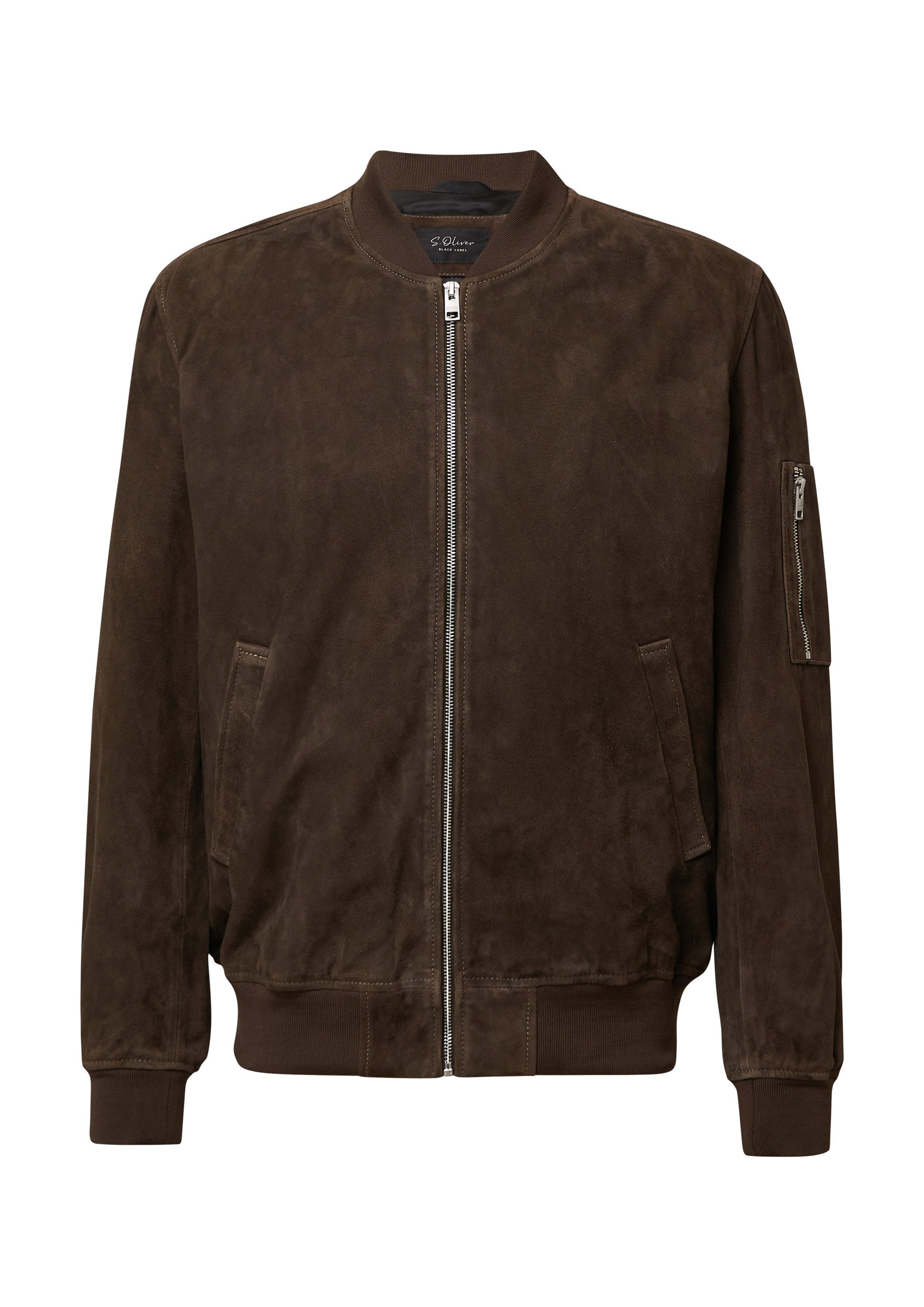 s.Oliver Funktionsjacke Outdoor-Jacke Hochwertiger Blouson aus weichem Velo günstig online kaufen