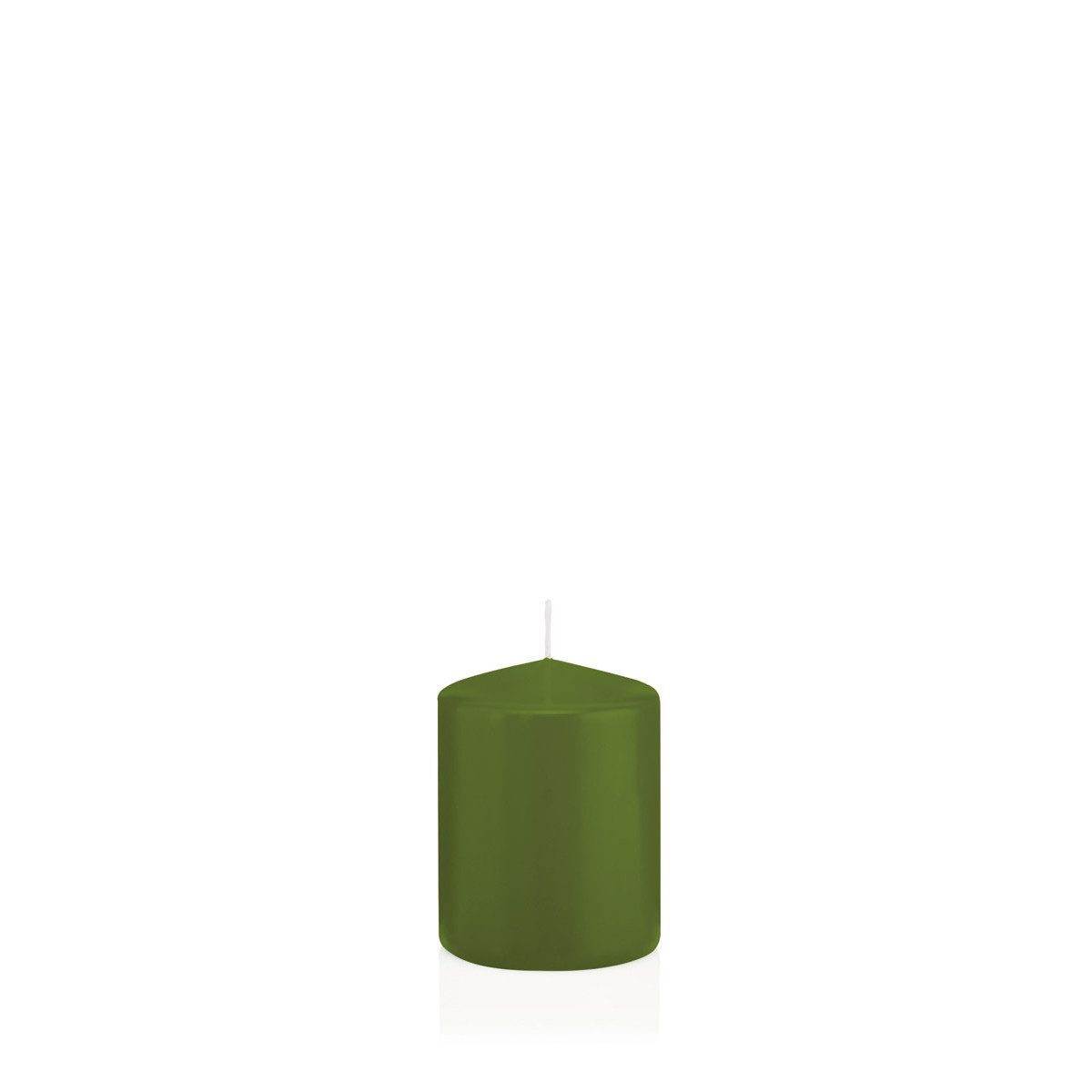 Wiedemann Kerzen Stumpenkerze Stumpenkerzen Olive Ø 58 x 80 mm, 16 Stück