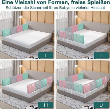 AUFUN Bettschutzgitter Kinderbett Bettgitter Baby Sicherheitsgitter 3 Farben, 150/180/200cm