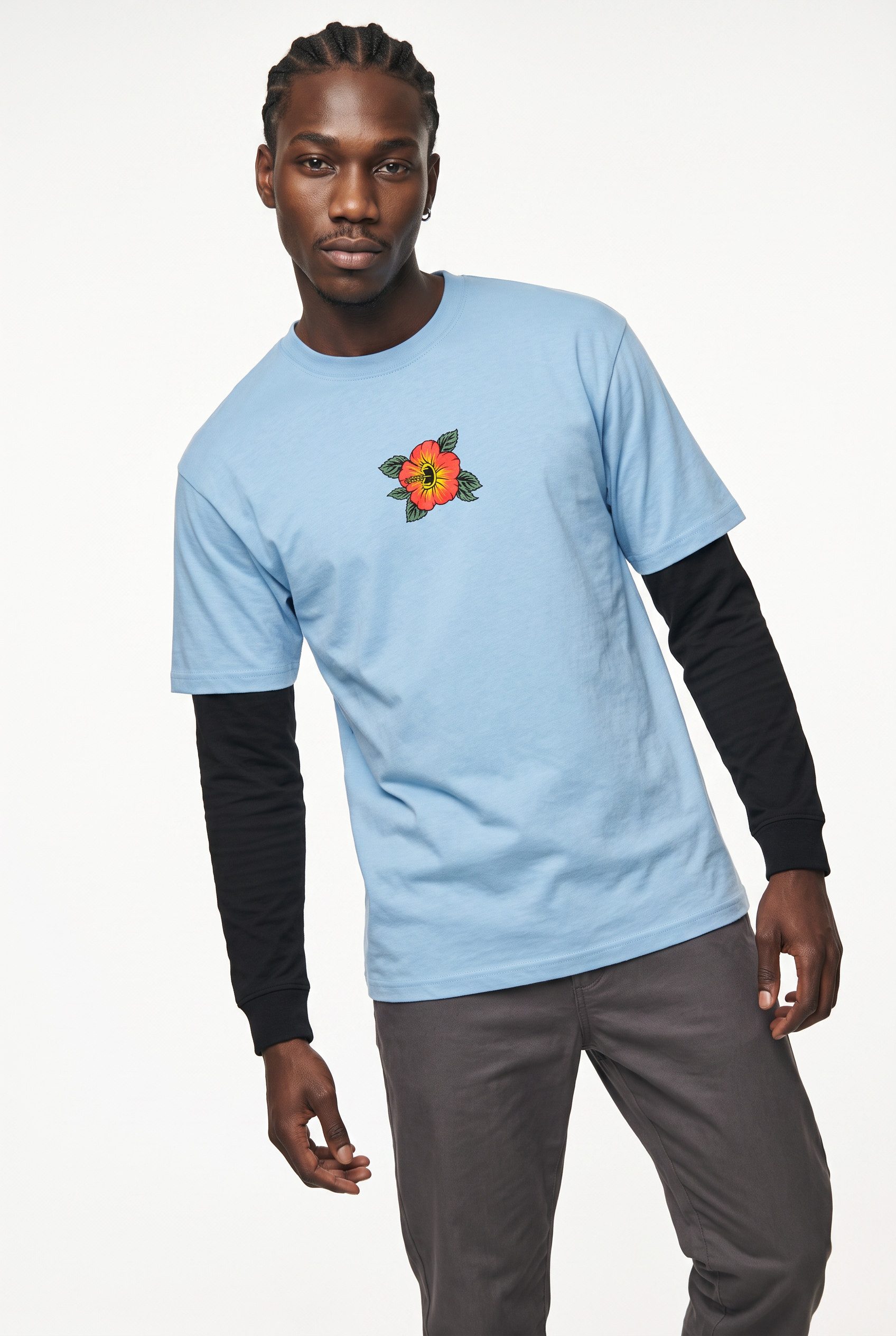 Santa Cruz T-Shirt SCREAMING HIBISCUS FRONT T-SHIRT
