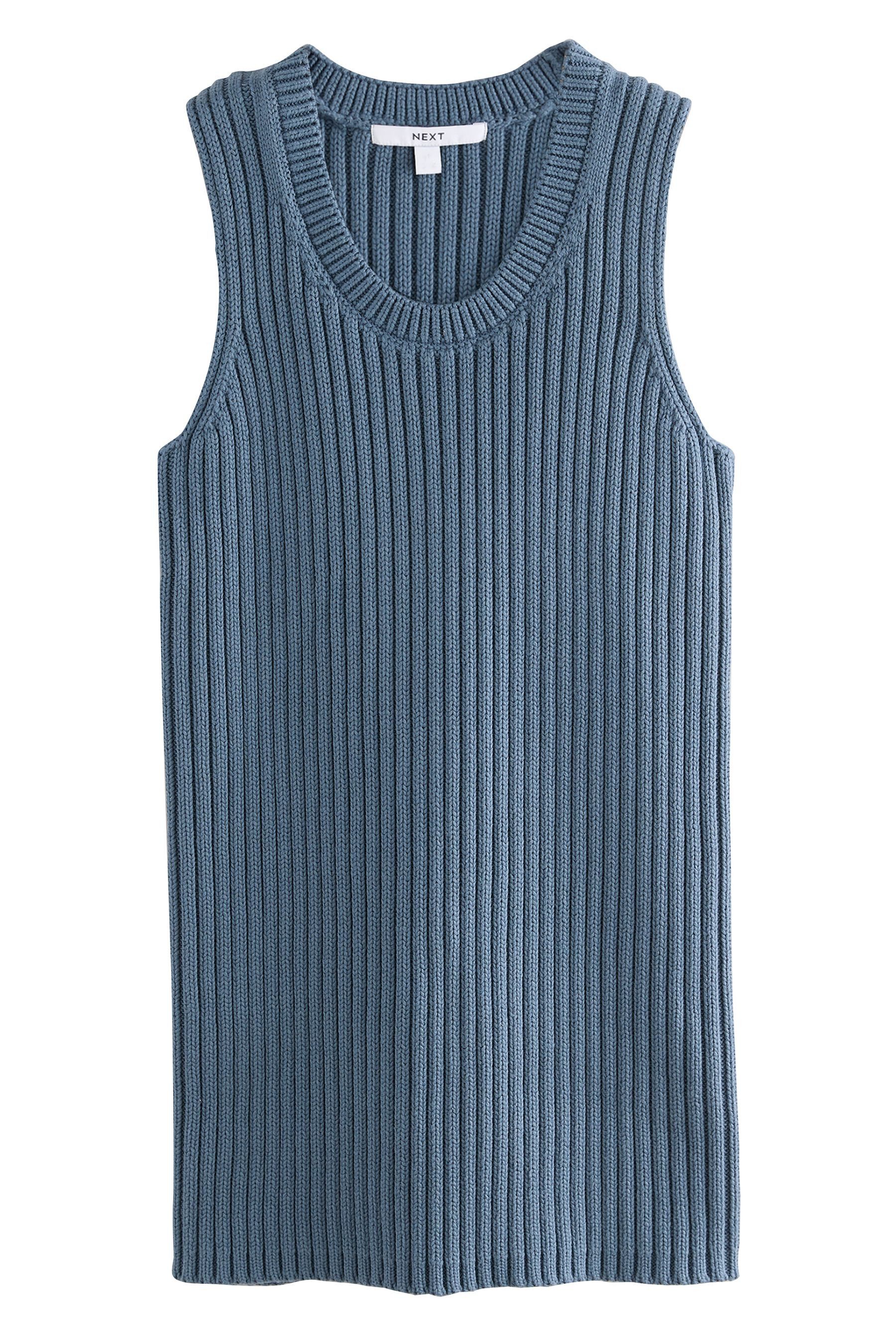 Next Trägertop Geripptes Tanktop mit Rundhalsausschnitt günstig online kaufen