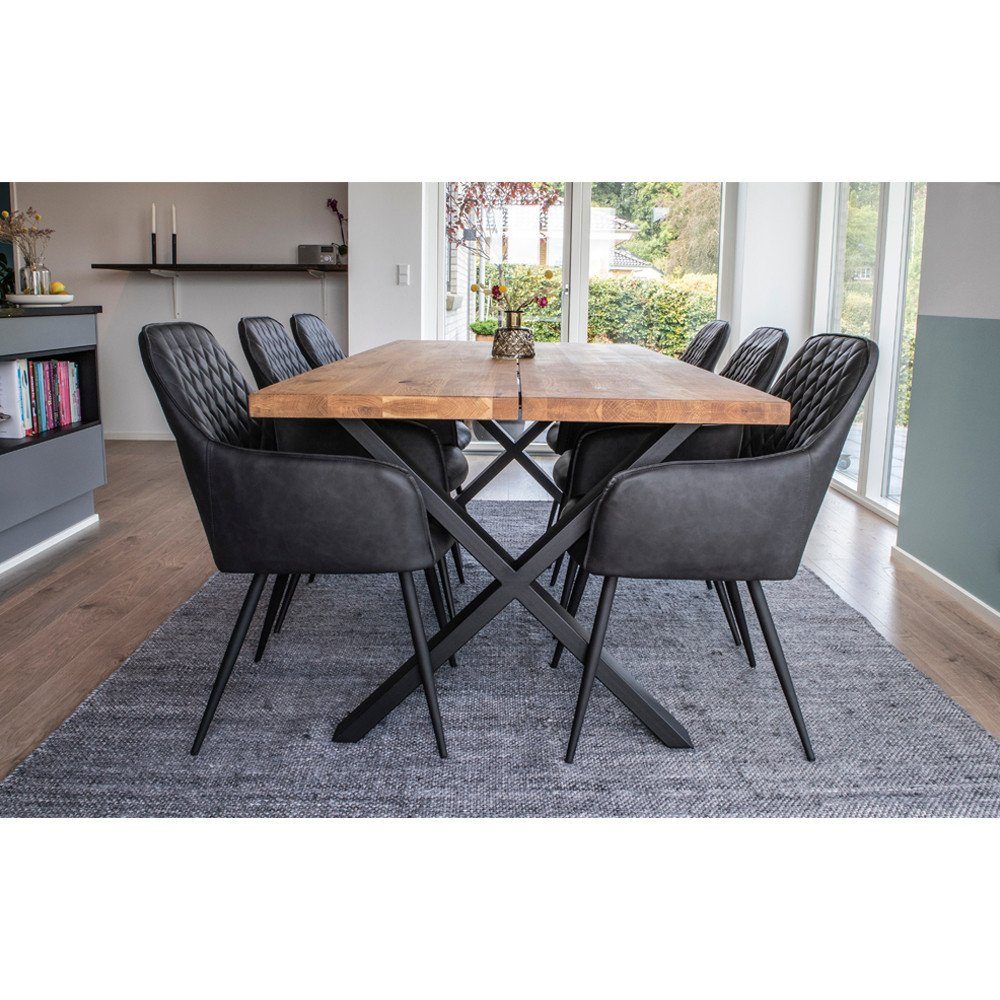 B... Bücherregal Dining aus PU, mit schwarz Nordic House – Harbo Esszimmerstuhl schwarzen Chair