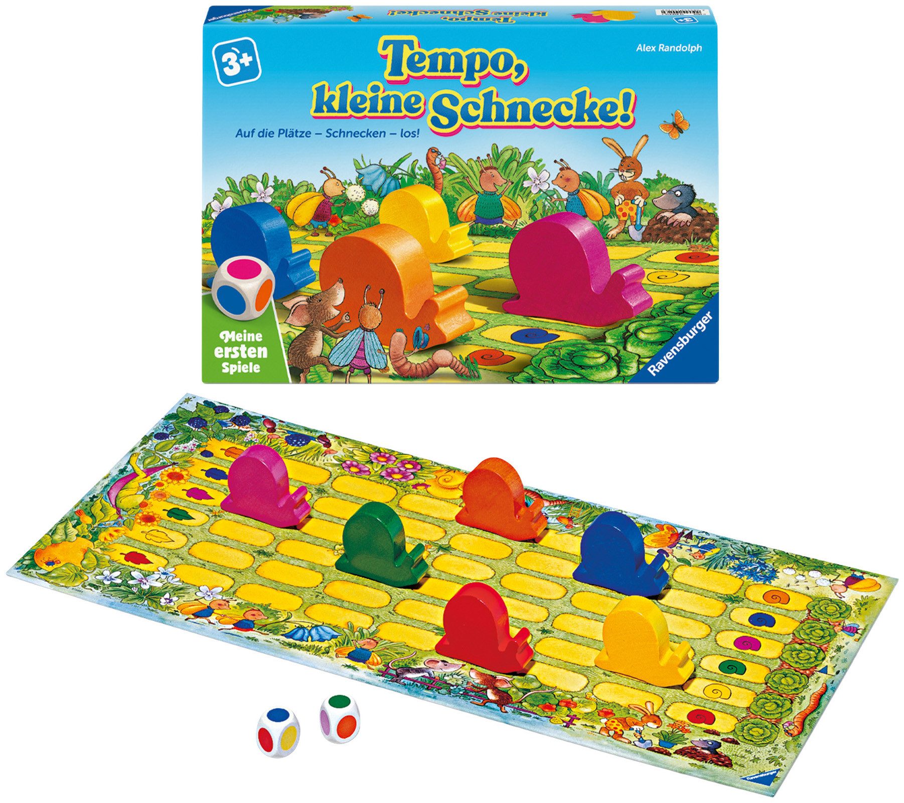Ravensburger Spiel Tempo, kleine Schnecke!, Kinderspiel, Made in Europe