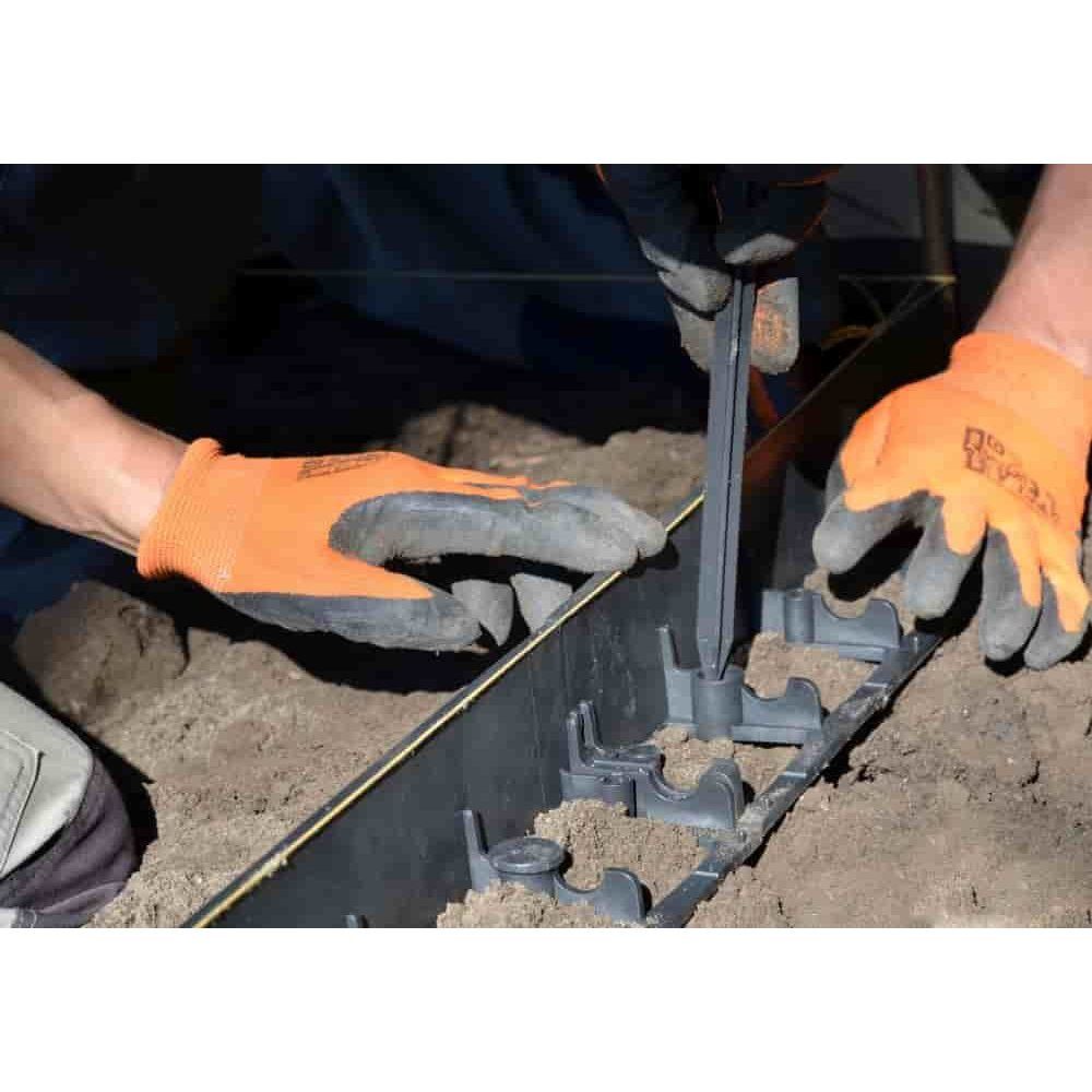 KLASEBO® Erdnagel Befestigungsnägel, Erdnägel 20cm, Gartennägel, schwarz