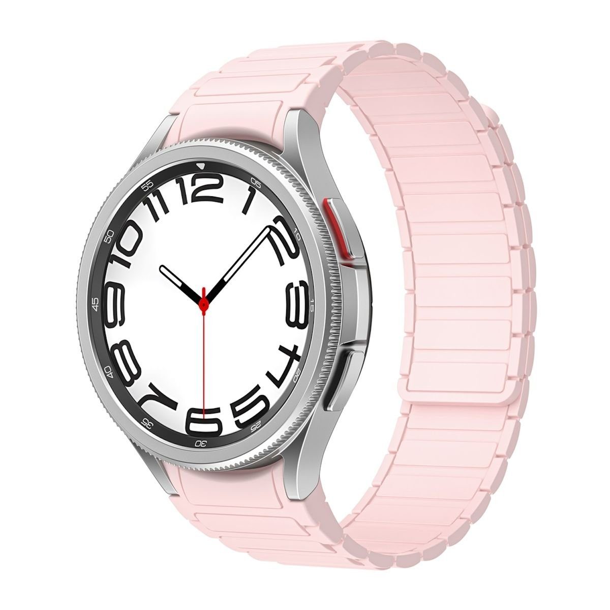 Wigento Smartwatch-Armband Für Samsung Galaxy Watch 6 5 4 Magnetisches Design Silikon Ersatz Band