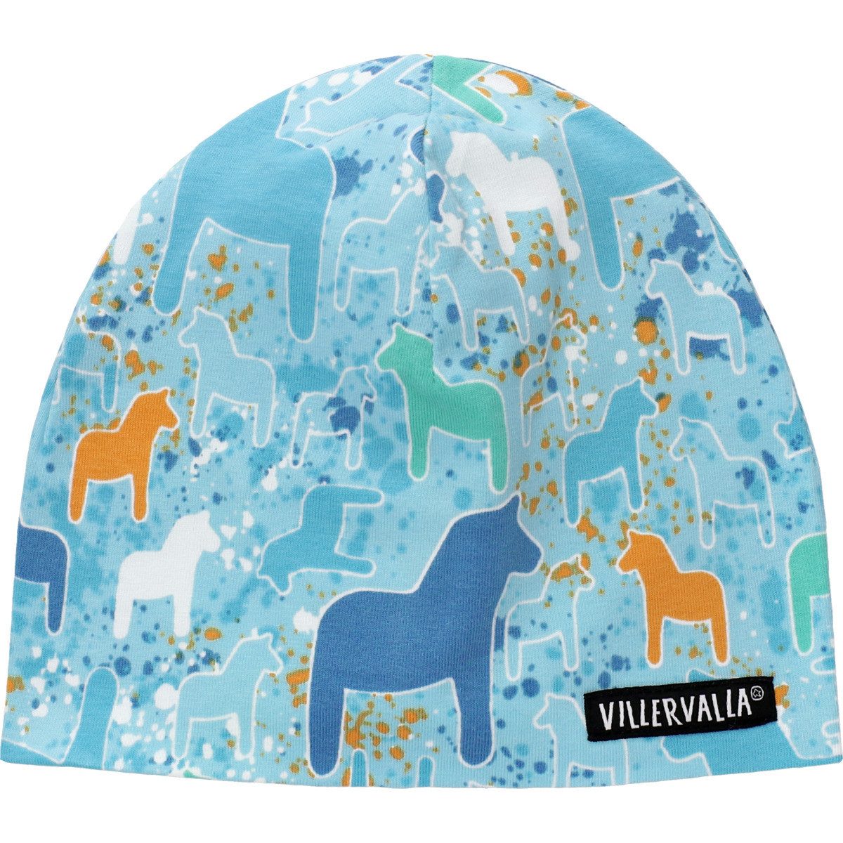 Villervalla Jerseymütze Dala Unisex Kinder (1-St) Beanie, Kopfbedeckung, Wintermütze, Strickmütze, Funktionsmütze