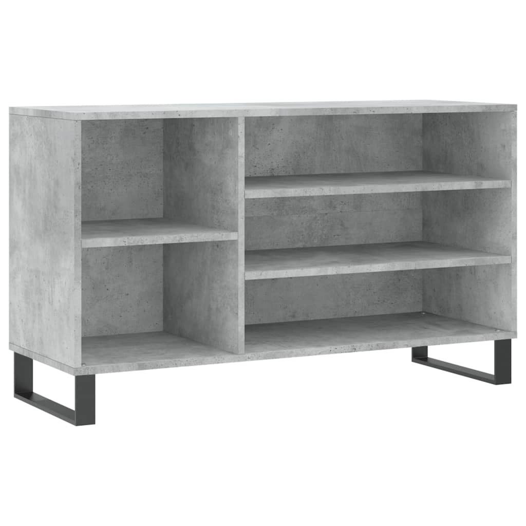 vidaXL Schuhregal Schuhregal Betongrau 102x36x60 cm günstig online kaufen