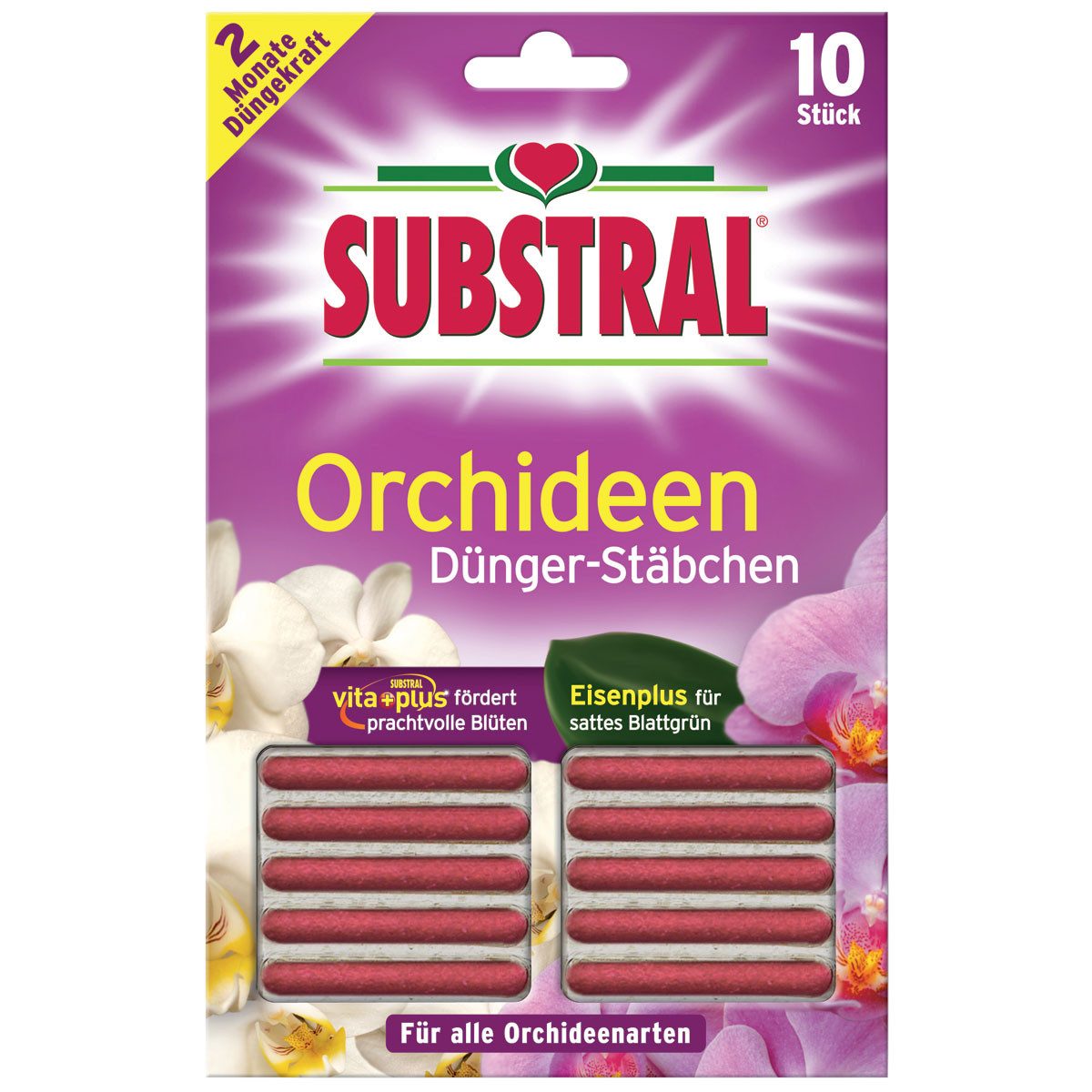 Substral Удобрение для растений Удобрение-Stäbchen für Orchideen, 10 Stück
