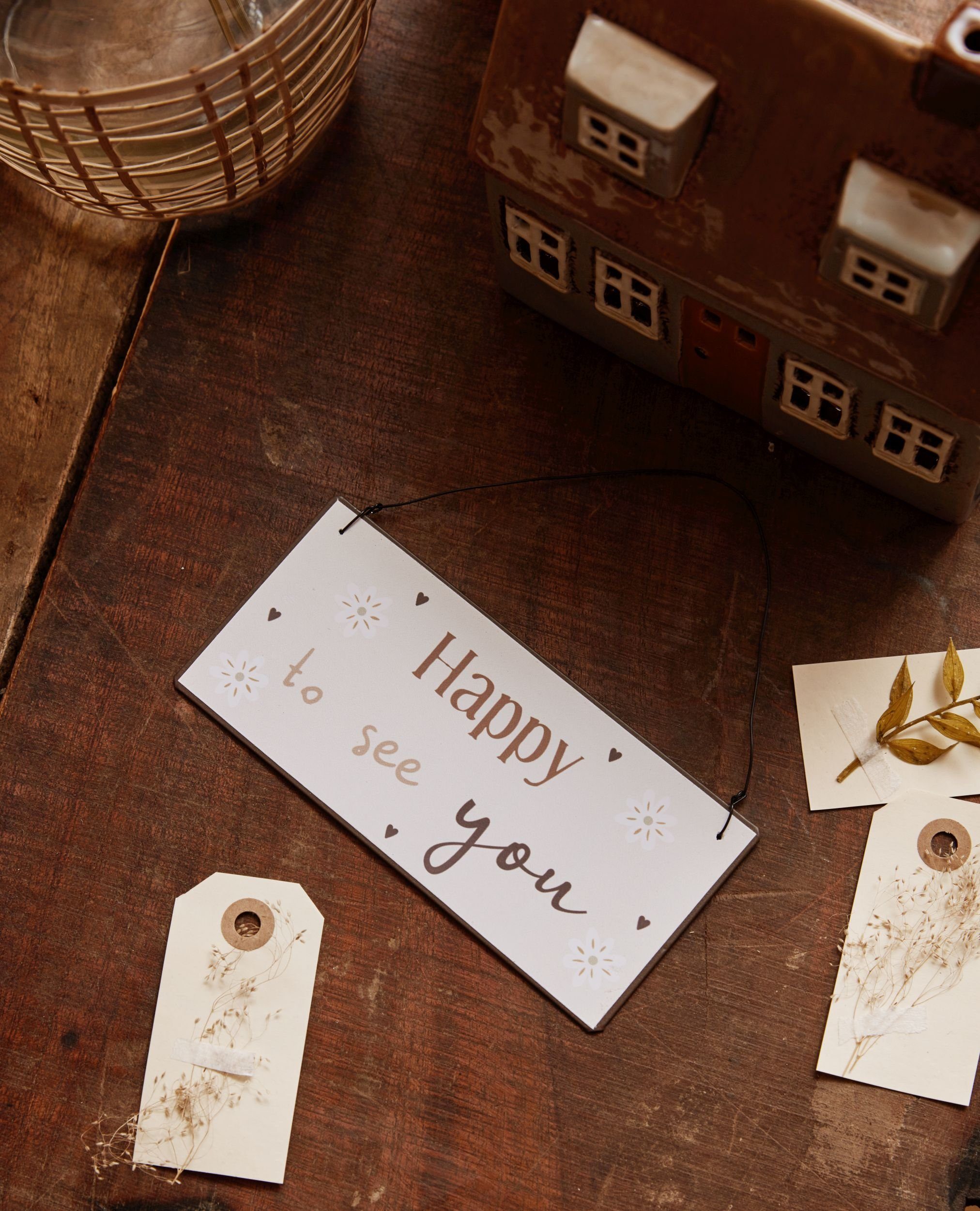 Ib Laursen Metallschild Ib Laursen - Schild Blechschild Metallschild "Happy günstig online kaufen