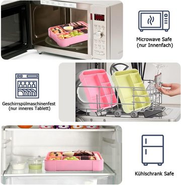 RefinedFlare Salatbox Lunchbox für Erwachsene und Kinder mit 5 Fächern, BPA-frei, (1-tlg)