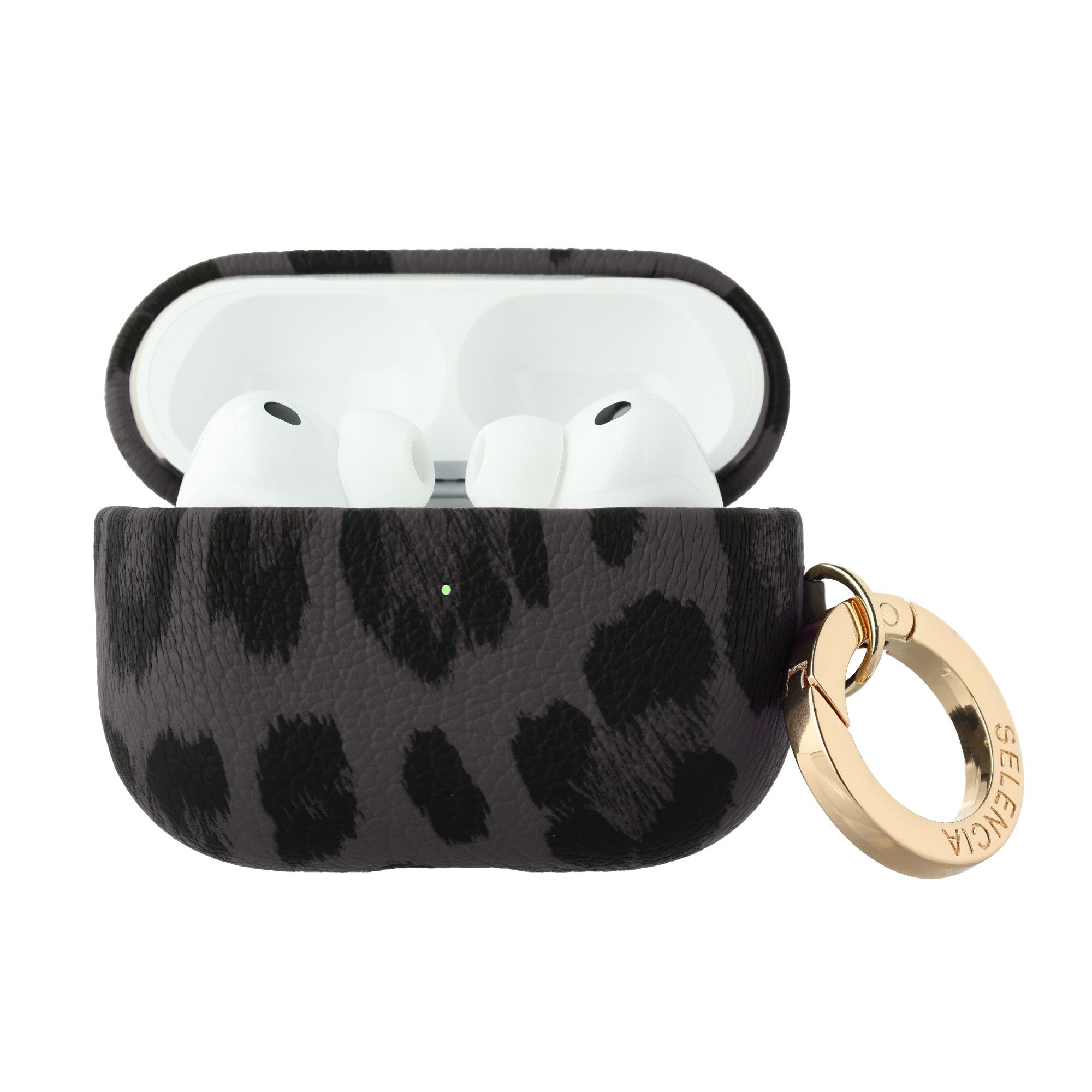Selencia Kopfhörer-Schutzhülle Selencia Sabi Hülle Panthermuster Apple Airpods Pro 3 - Midnight Blac
