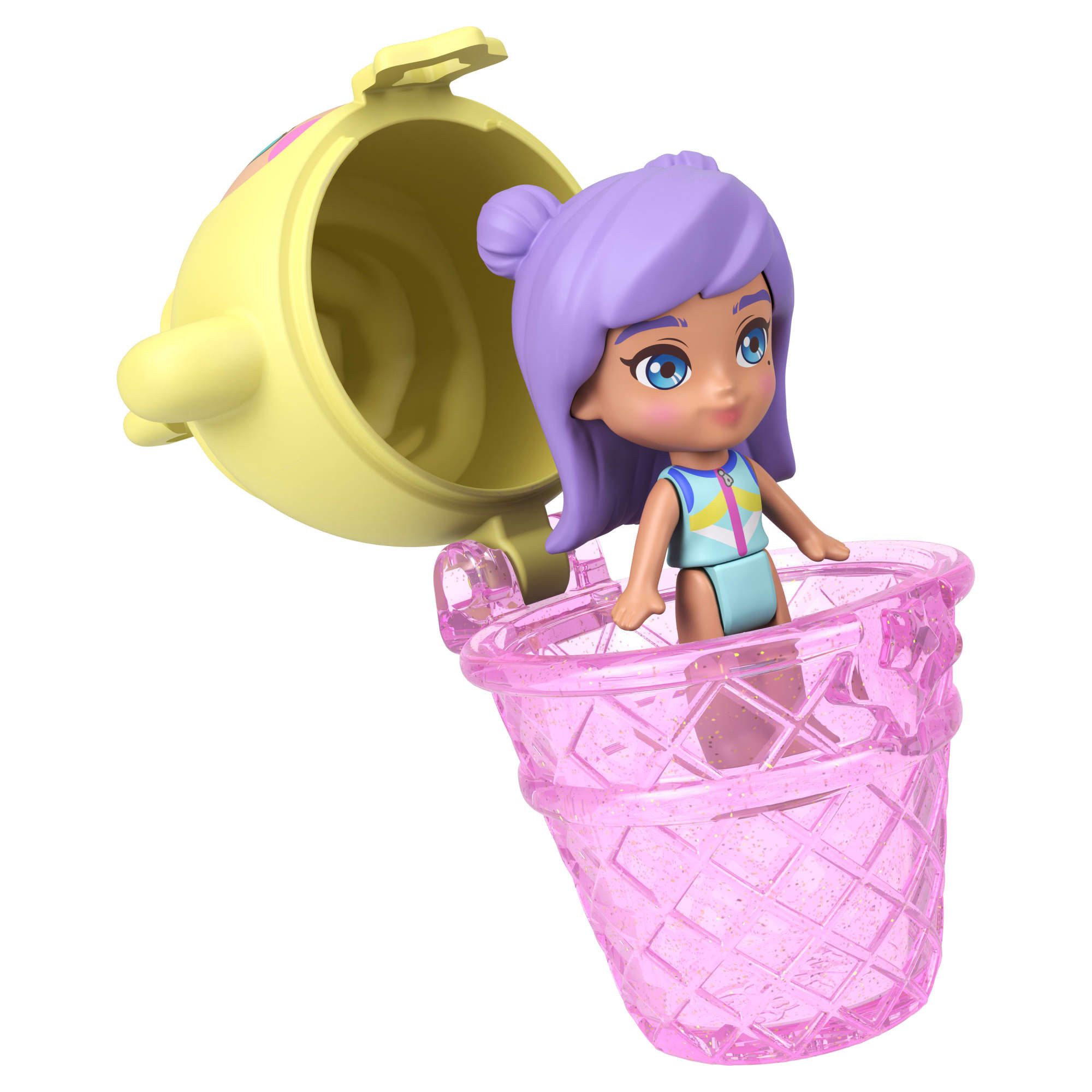 Polly Pocket Spielwelt Ananas Äffchen Schatulle