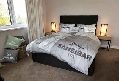 Bettwäsche Bettwäsche Sansibar "Soft Dune" mit hochwertigem Sansibar Digitaldruck, Sansibar Sylt, mit verdecktem Reißverschluss, pflegeleicht, hautfreundlich