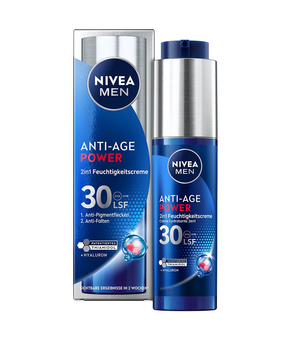Nivea Men Tagescreme Anti-Age Hyaluron 2in1 Power Moisturizier 50ml, 1-tlg.