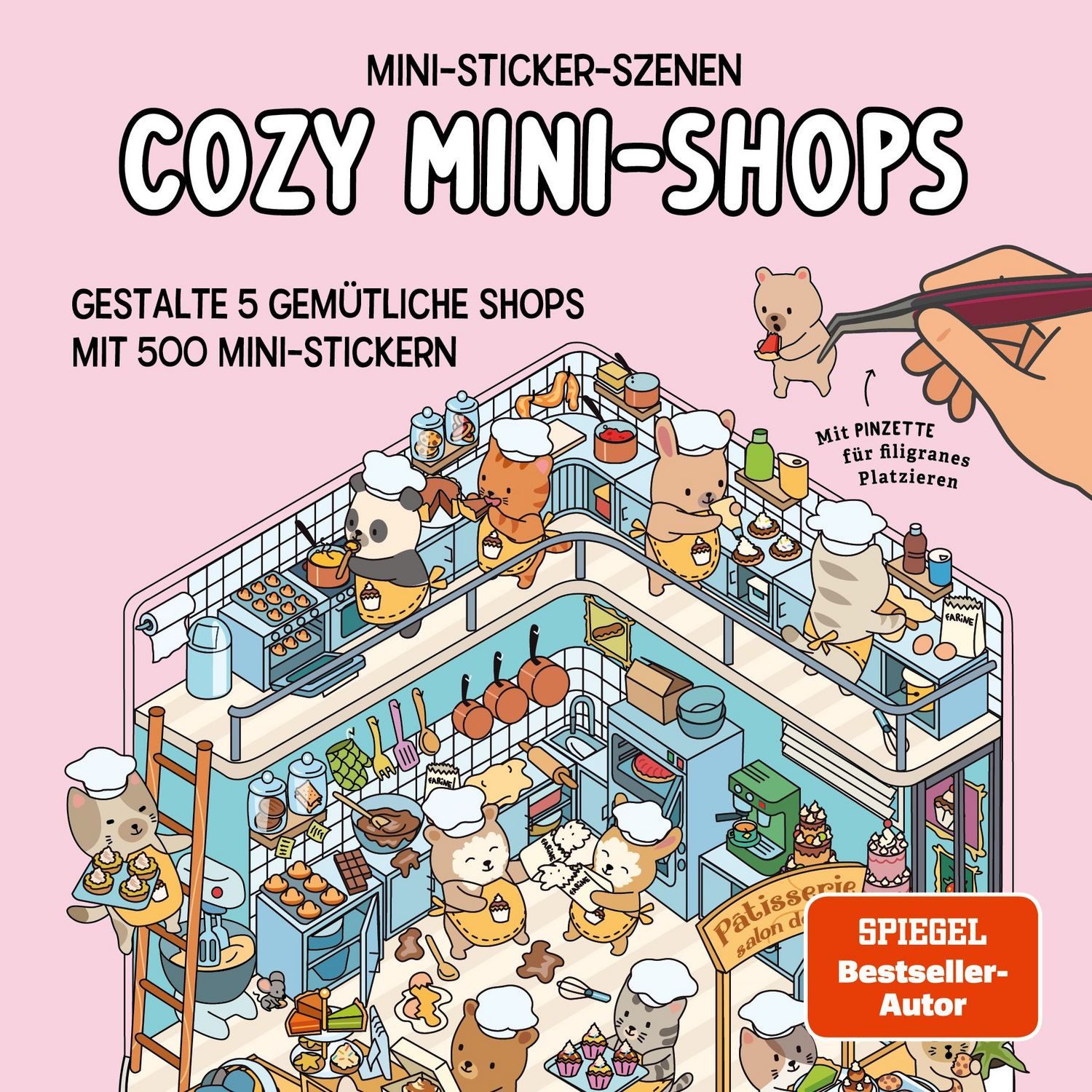 Mini-Sticker-Szenen - Cozy Mini-Shops I 3D-Sticker / diverse