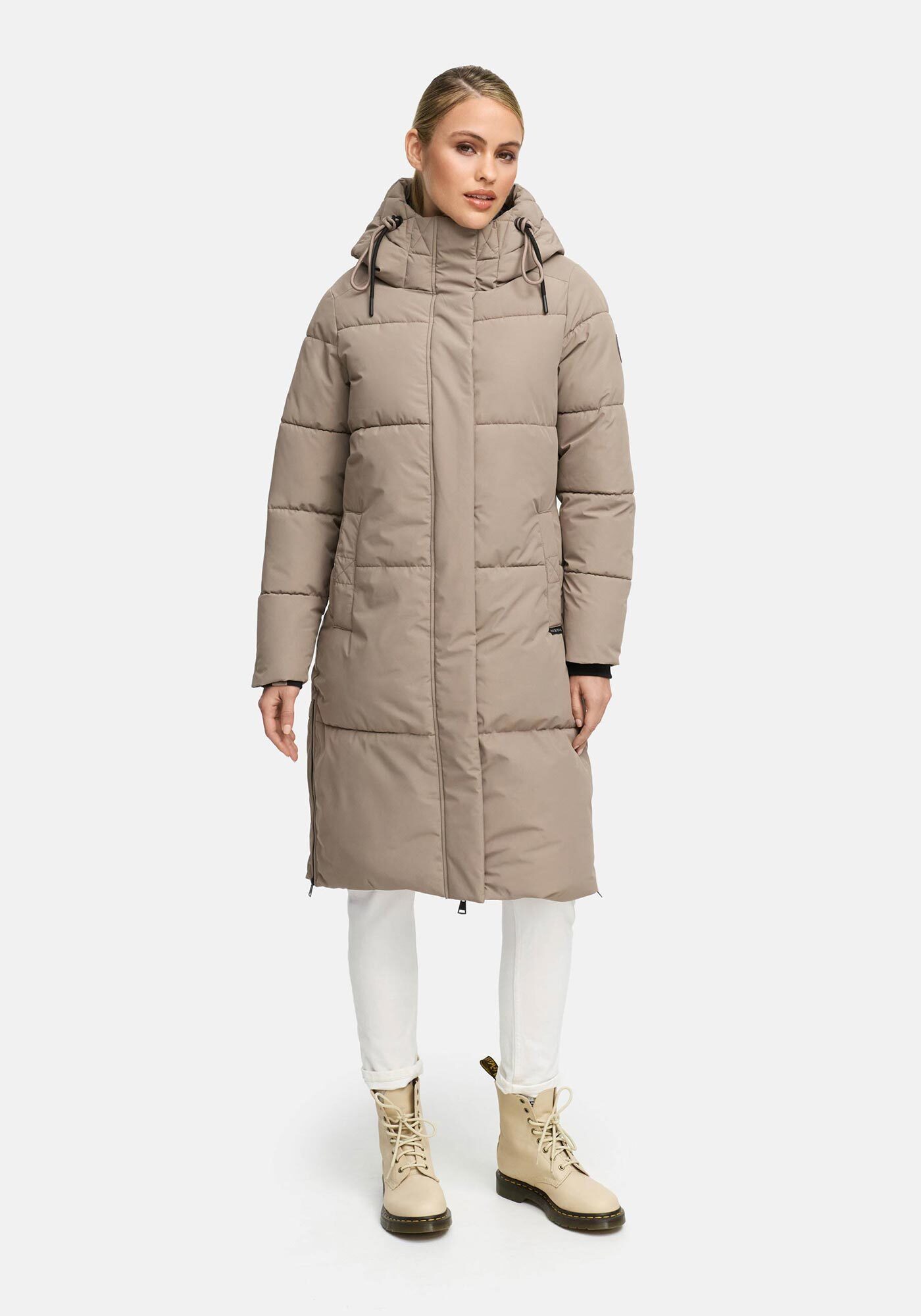 Marikoo Winterjacke Michikoo Extra langer Schnitt mit seitlichen Gehschlitzen – Bild 2 von 5