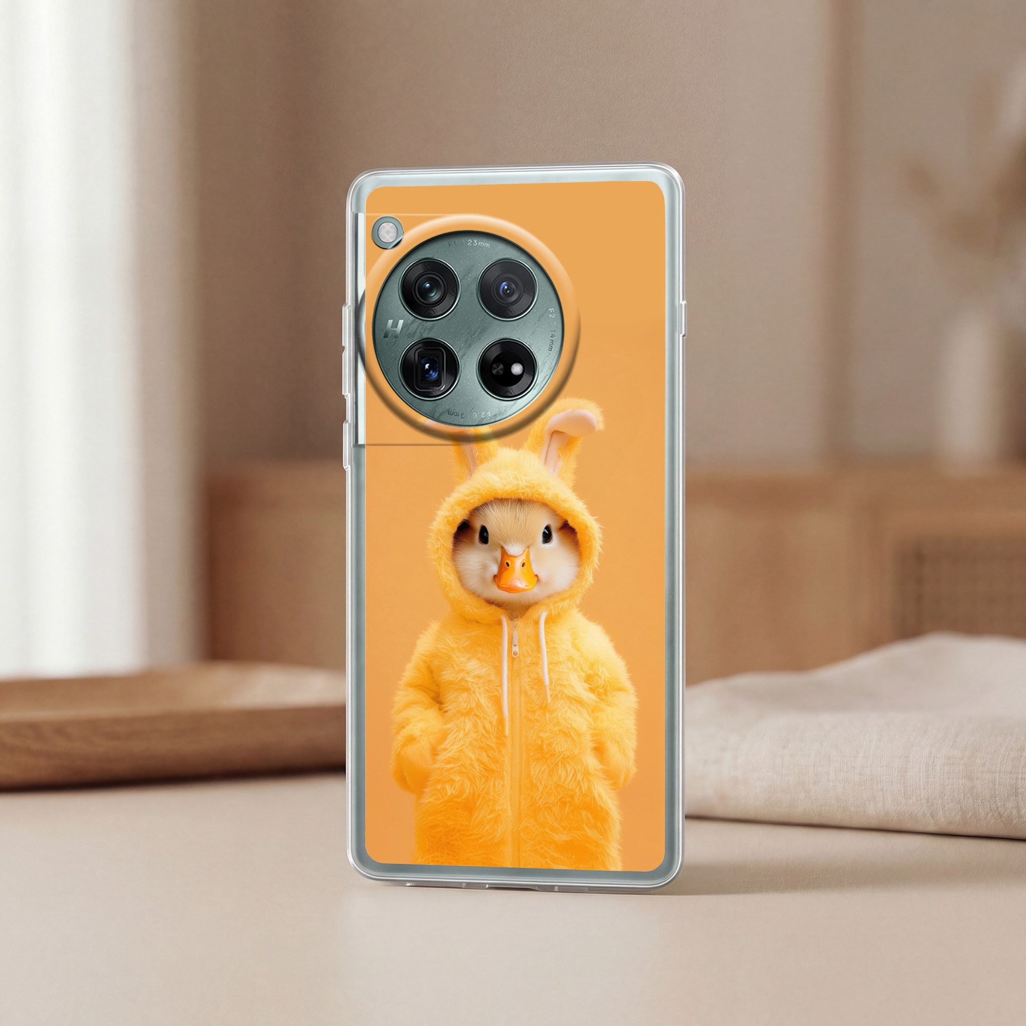MuchoWow Handyhülle für OnePlus 12 Osterhase - Kostüm - Ente, Handy Case, Silikon, Bumper Case Dünn