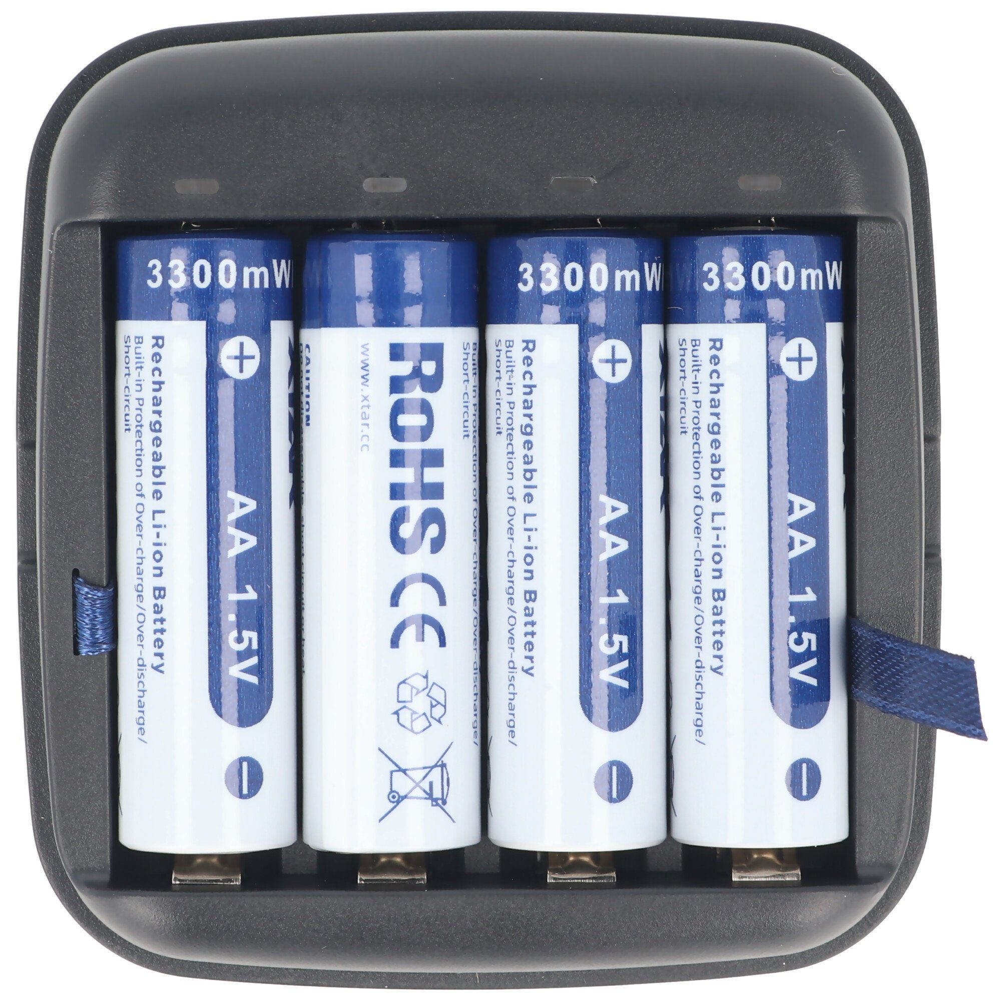 XTAR BC4 Schnell-Ladegerät für Li-Ion 1.5V Akku und 1,5V NiMH 1,2V Akkus A Rundzellen-Lader