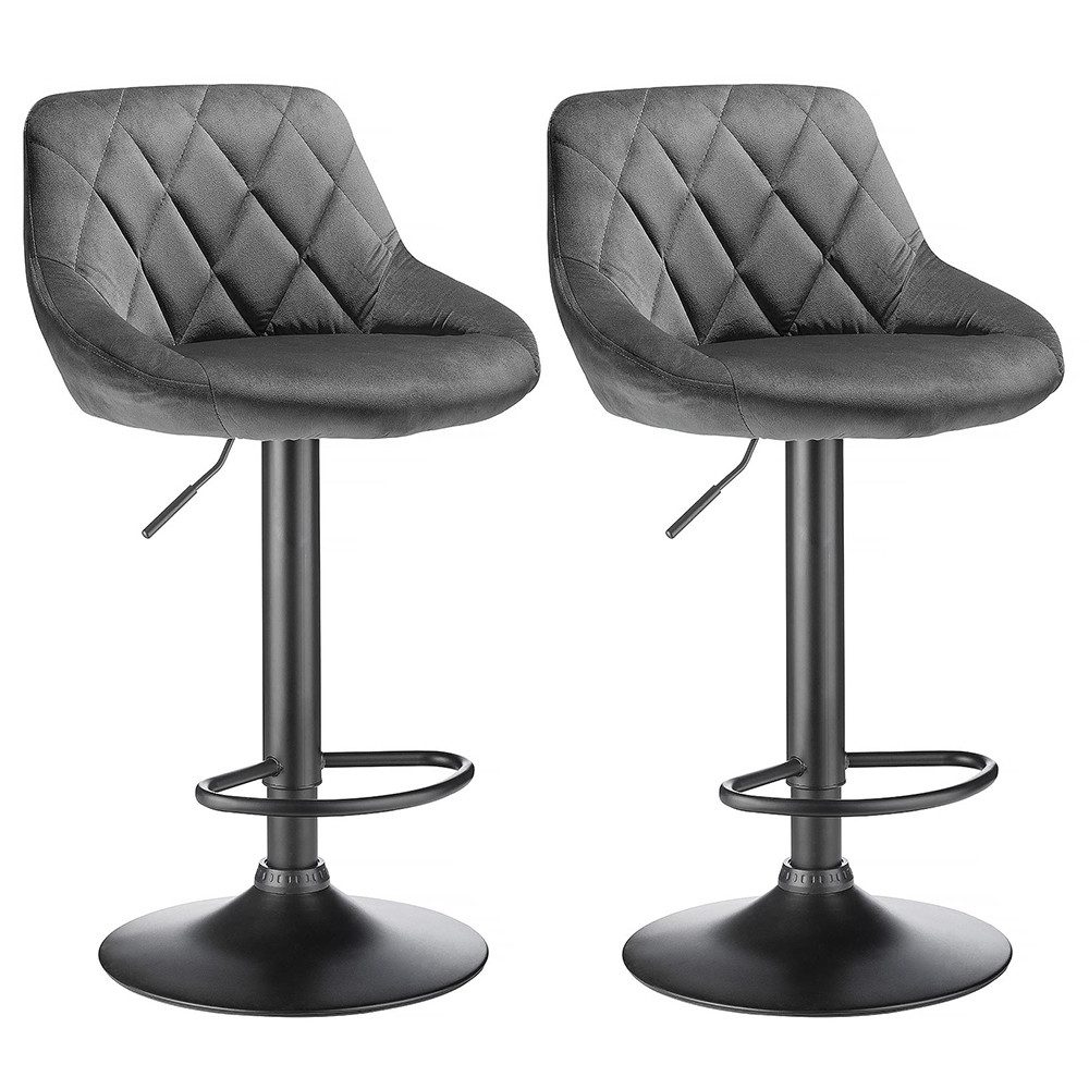 JEOBEST Barhocker Barstühle Bistrohocker Samt Gepolsterte günstig online kaufen