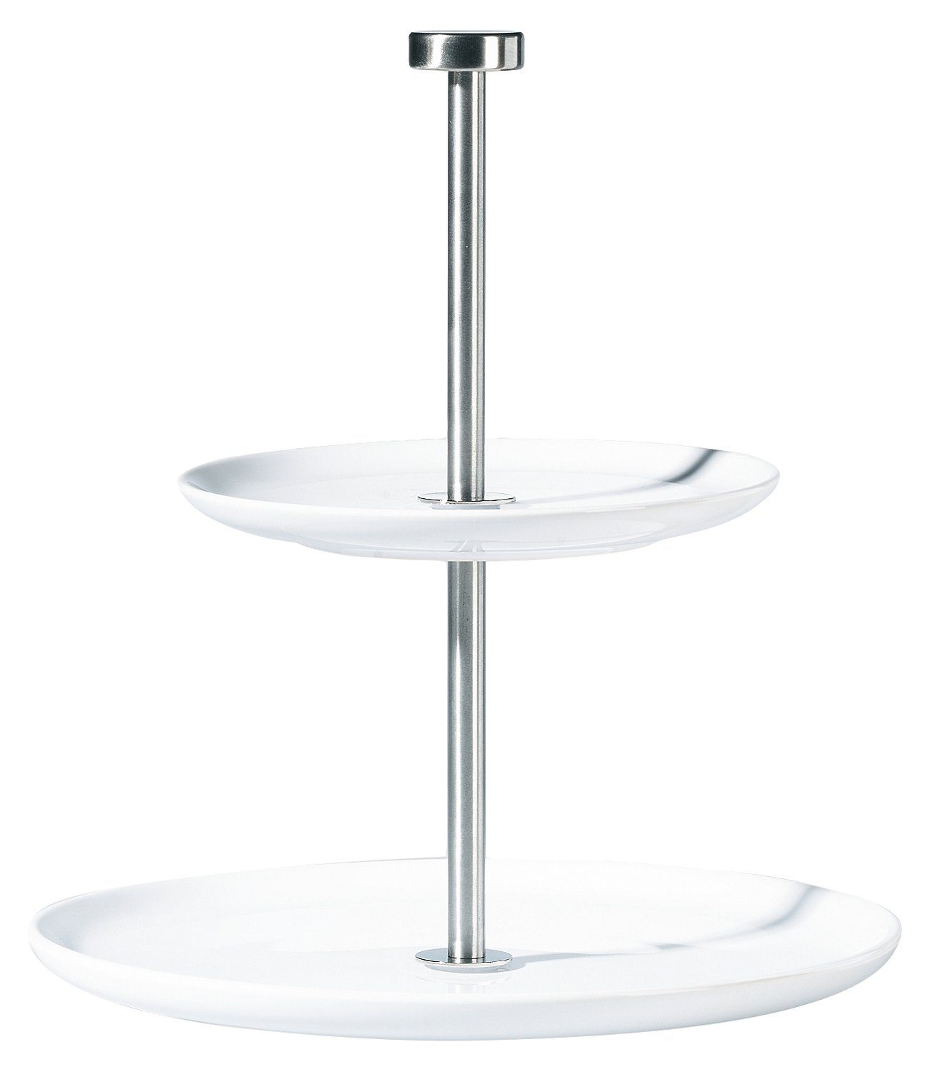 Platzset, A TABLE, Etagere, Silbergrau, Weiß, Ø 26 cm, ASA SELECTION