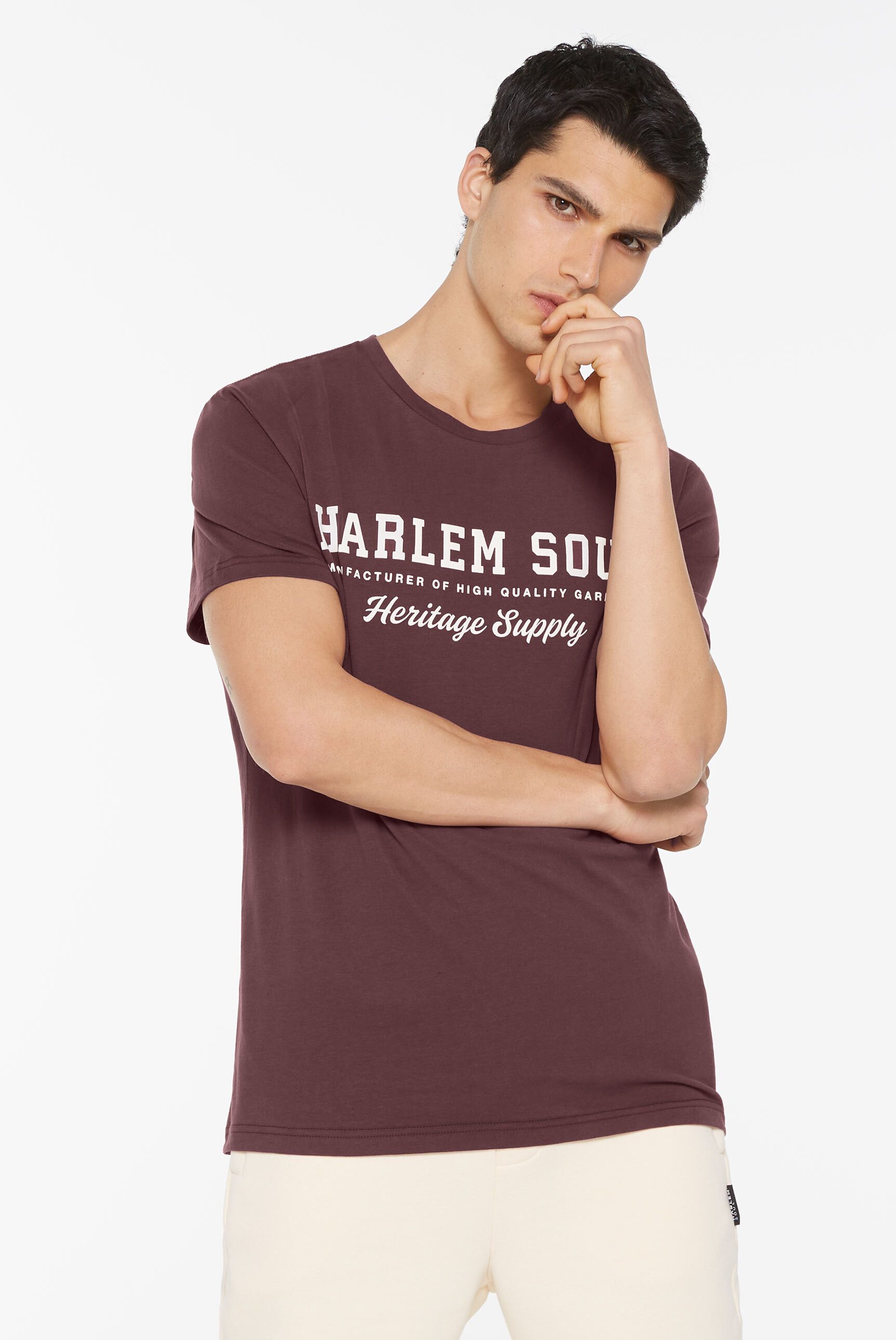 Harlem Soul Rundhalsshirt aus Baumwolle. Reduzierter Preis € 26,95. Unverbindliche Preisempfehlung € 39,95