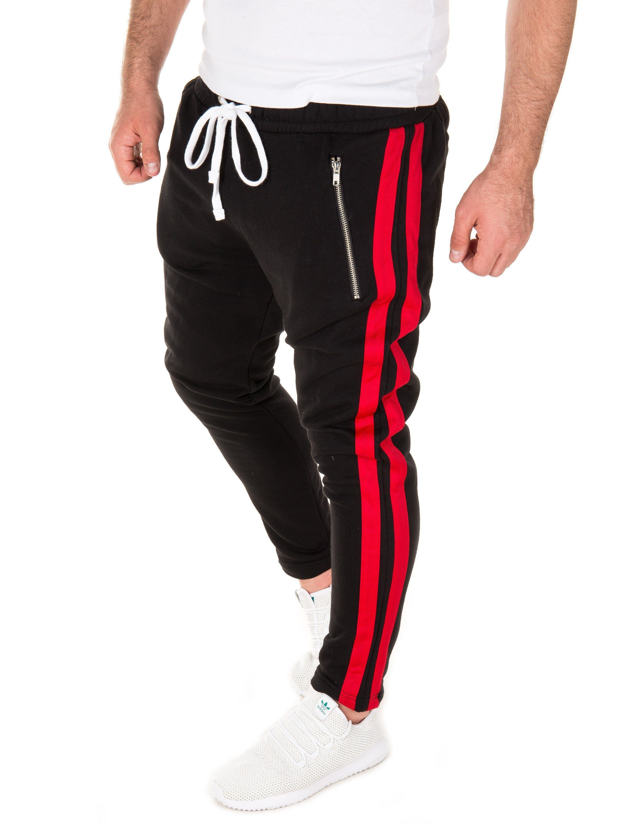 Yazubi Jogginghose Rayne Retro Track Pant Schwarz (black / red (1602))