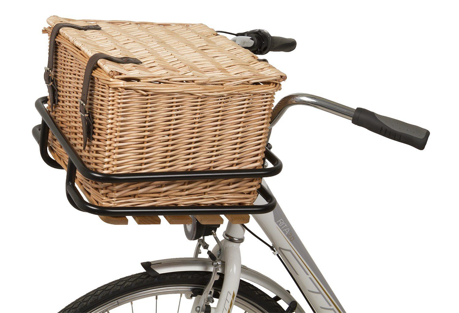 Weidenkorb mit klappbare Henkel 12 kg Traglast Fahrrad, 39,99 €