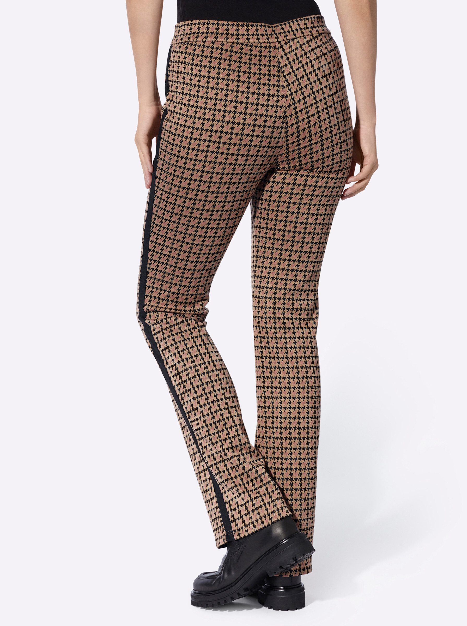 heine Jerseyhose Jacquard-Hose normal