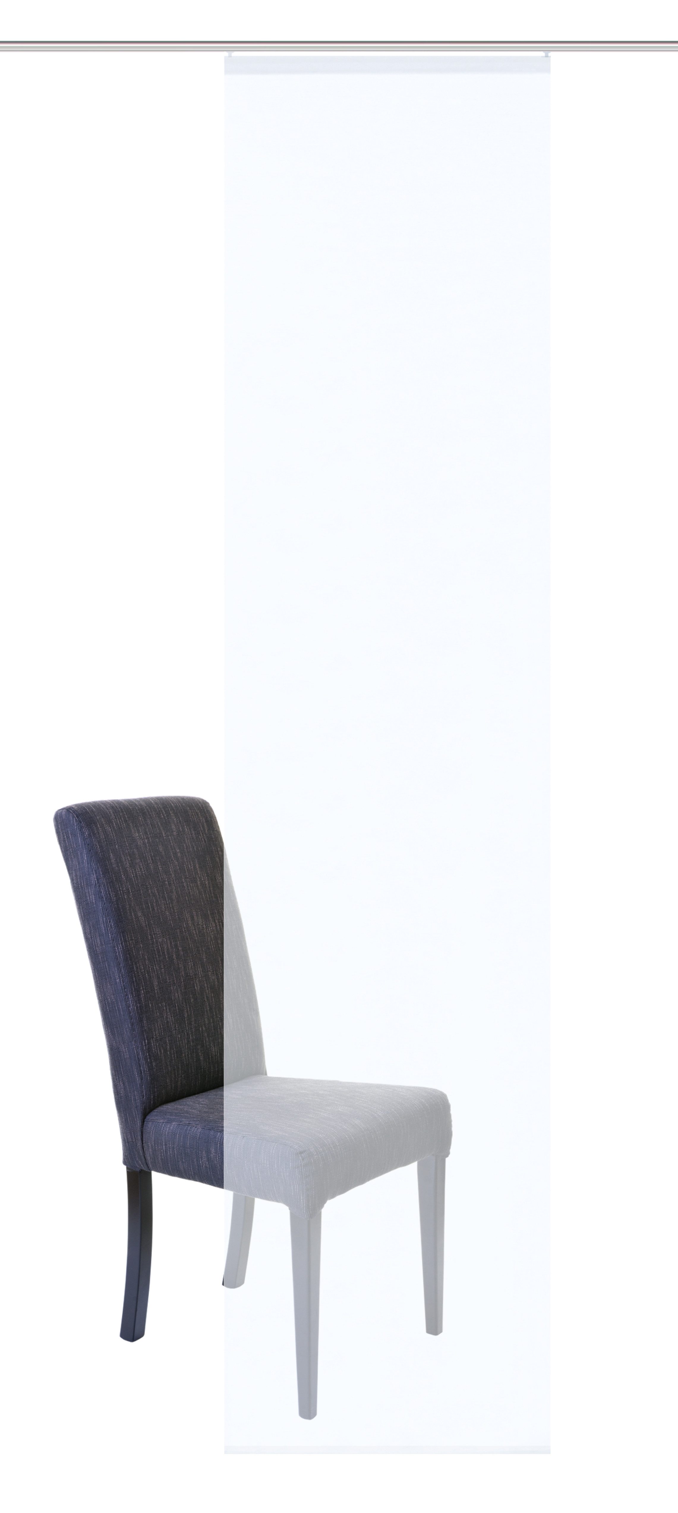 HOME WOHNIDEEN Schiebegardine CROCKETT (1 St), Klettband, transparent, Voile, HxB: 245x60