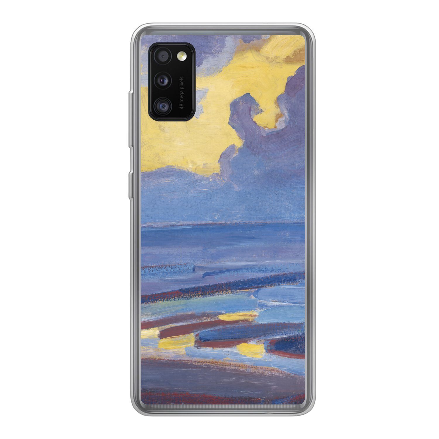 MuchoWow Handyhülle für Samsung Galaxy A41 Am Meer - Piet Mondrian, Smartphone-Bumper, Print, Handy Schutzhülle Dünn