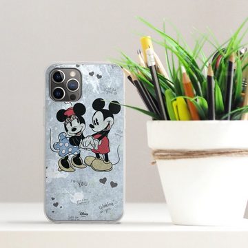 DeinDesign Handyhülle Disney Mickey & Minnie Mouse Vintage Mickey&Minnie In Love, Apple iPhone 12 Pro Max Silikon Hülle Bumper Case Handy Schutzhülle