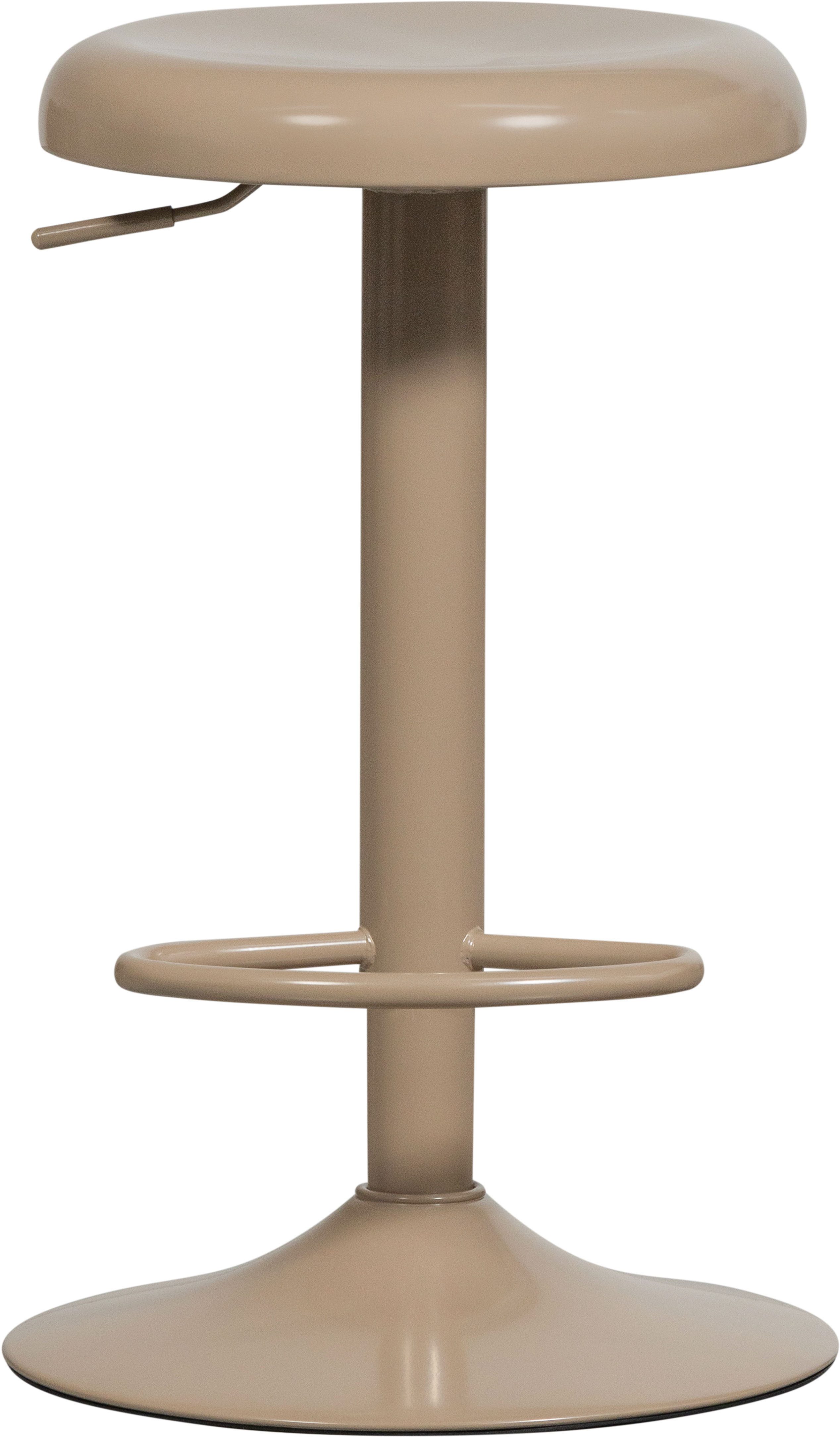 WOOOD Barhocker ISAAC BARHOCKER METALL KUPFER, Der WOOOD Isaac Barstuhl bietet Höhenverstellung und Fußstütze