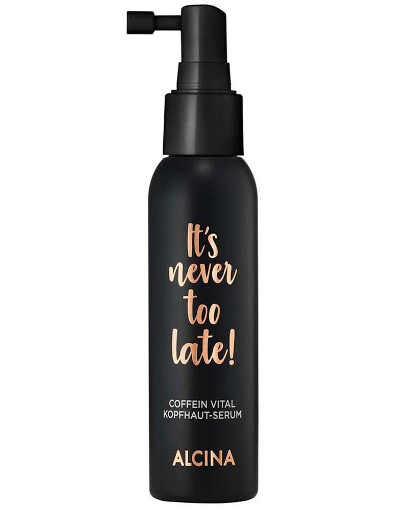ALCINA Gesichtsserum ALCINA It’s never too late Coffein Vital Kopfhaut-Serum 100 ml Packung, Kopfhaut-Serum mit Coffein und Provitamin B5 und Coenzym Q10