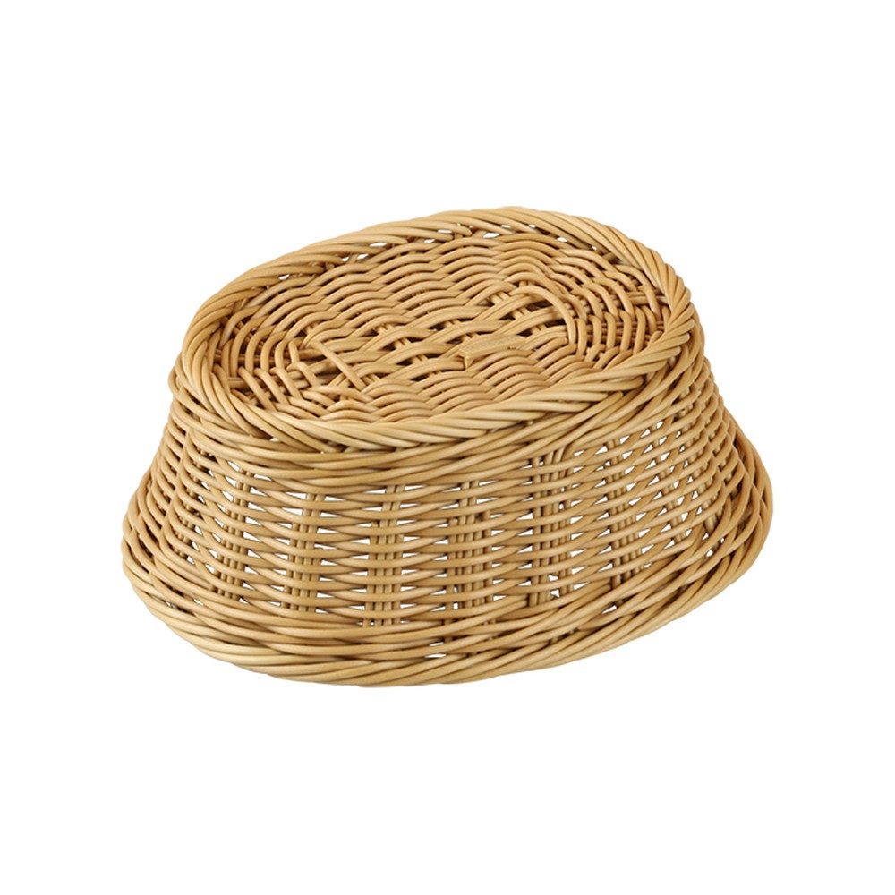 Kesper Brotkorb Brot- und Obstkorb Set 5er Pack 22x20,5x25 cm braun, Kunstleder
