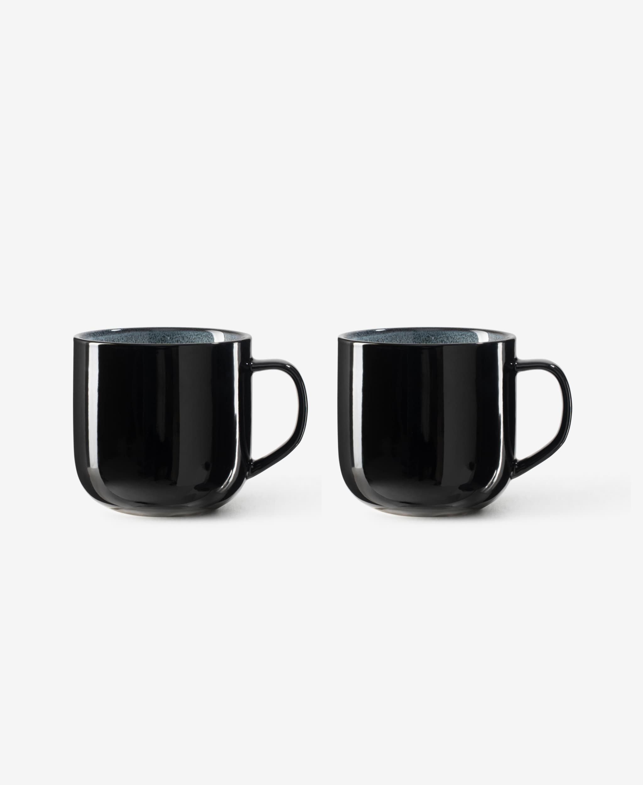 GLAMIRA Kaffeeservice Hellblaues Tassenset mit reaktiver Glasur (2-tlg), 2 Personen, Stoneware, Reaktivglasur, für 2 Personen