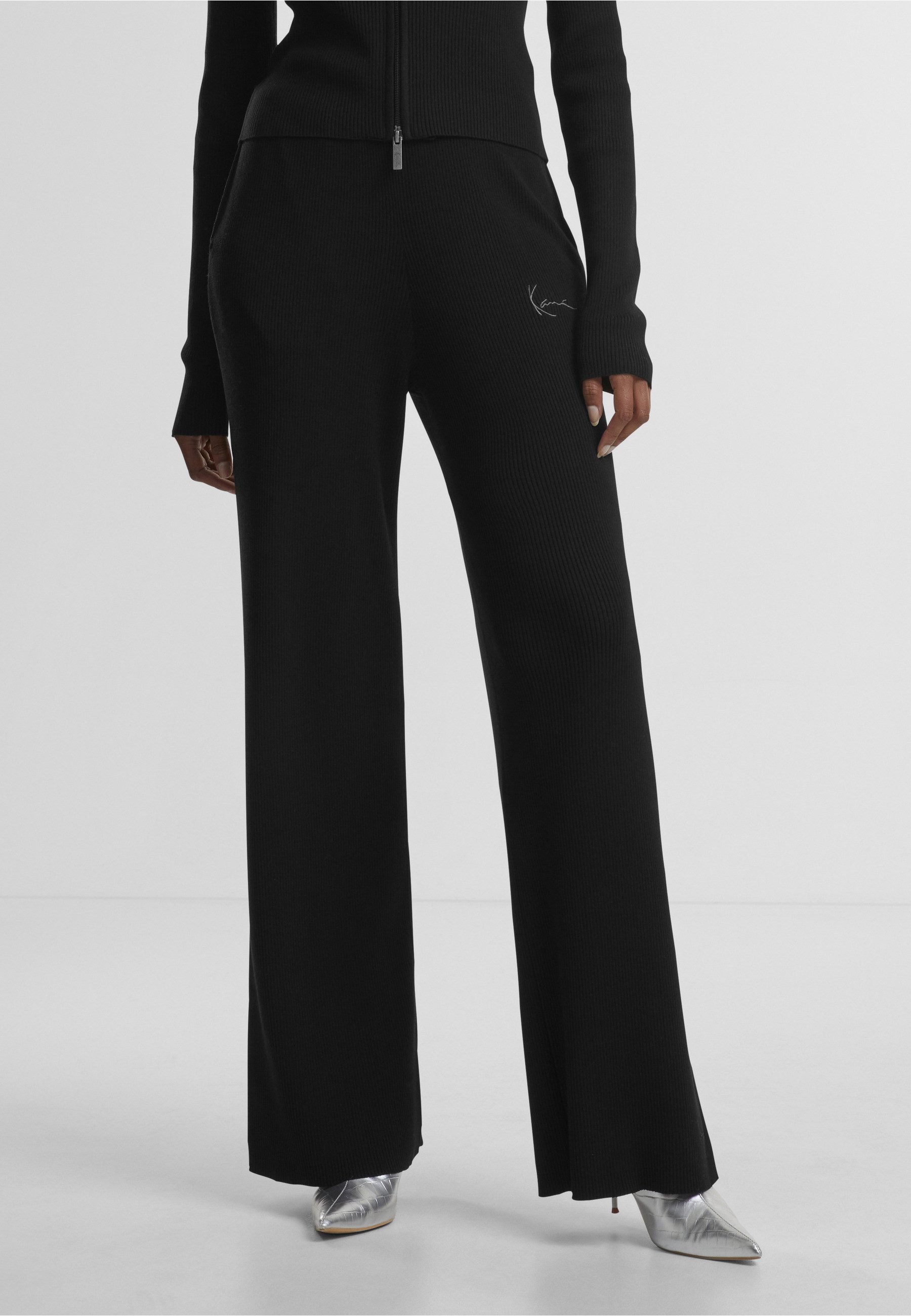 Karl Kani Jogginghose Karl Kani Karl Kani Small Signature Knit Wide Leg Pants (1-tlg)