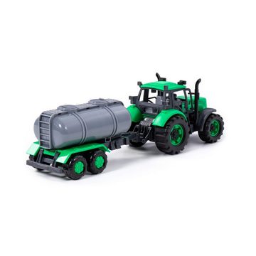 Polesie Spielzeug-Traktor Polesie Traktor Progress mit Tankanhänger, Schwungantrieb Box