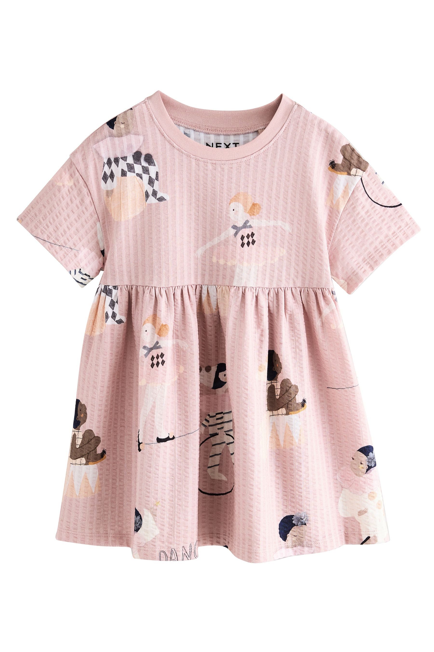 Next Jerseykleid Kurzarm-Jerseykleid aus 100 % Baumwolle günstig online kaufen