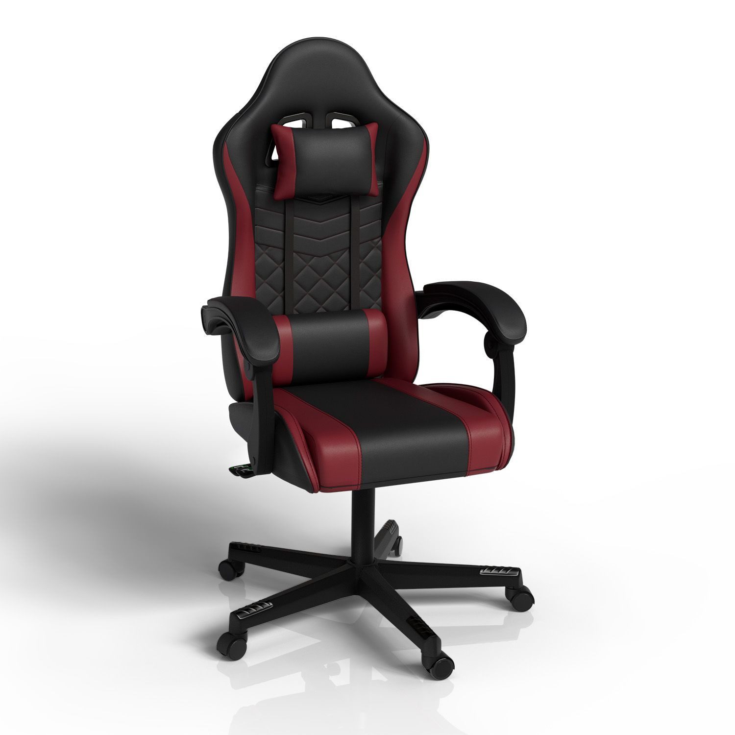 Juskys Gaming-Stuhl HyperSeat, Verstellbare Rückenlehne, robuste Konstruktion, höhenverstellbar