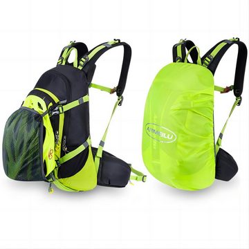 HEYHIPPO Fahrradrucksack 20L, mit Regenschutz und Helmabdeckung, (Wasserdicht Trinkrucksack Ultraleicht Hydration Rucksack MTB Rucksack), für Herren/Damen Radsport, Camping,Wandern