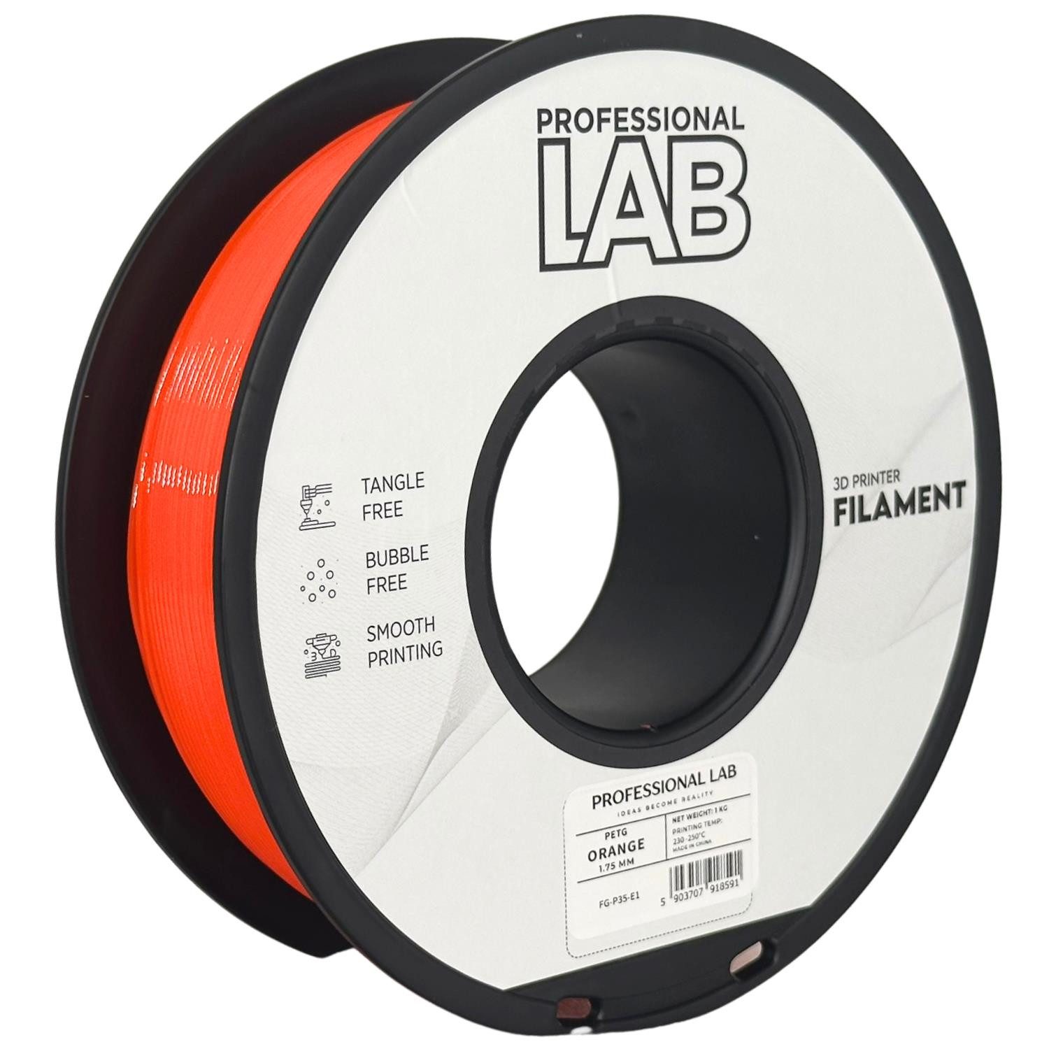 Prof. Lab Filament PETG Filament 1.75mm 1KG Lebensmittelecht Filament