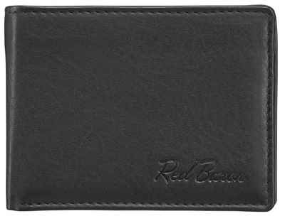 Red Baron Geldbörse RB-WT-001-01, 1-fach klappbar, Kreditkartenfächer, Münzfach mit Druckknopf