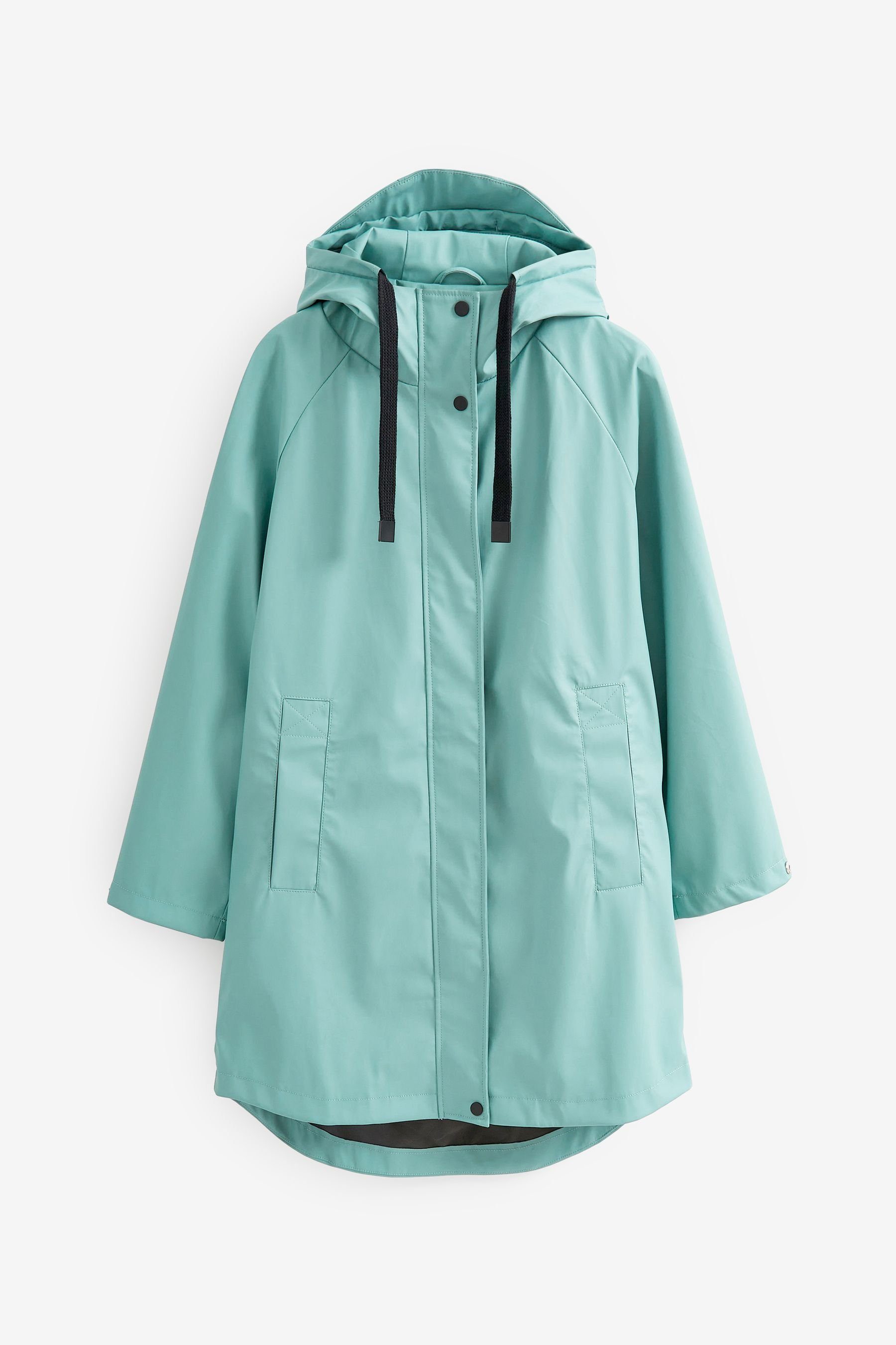 Next Regenmantel Wasserdichte Regenjacke aus Gummi (1-tlg) Teal Blue